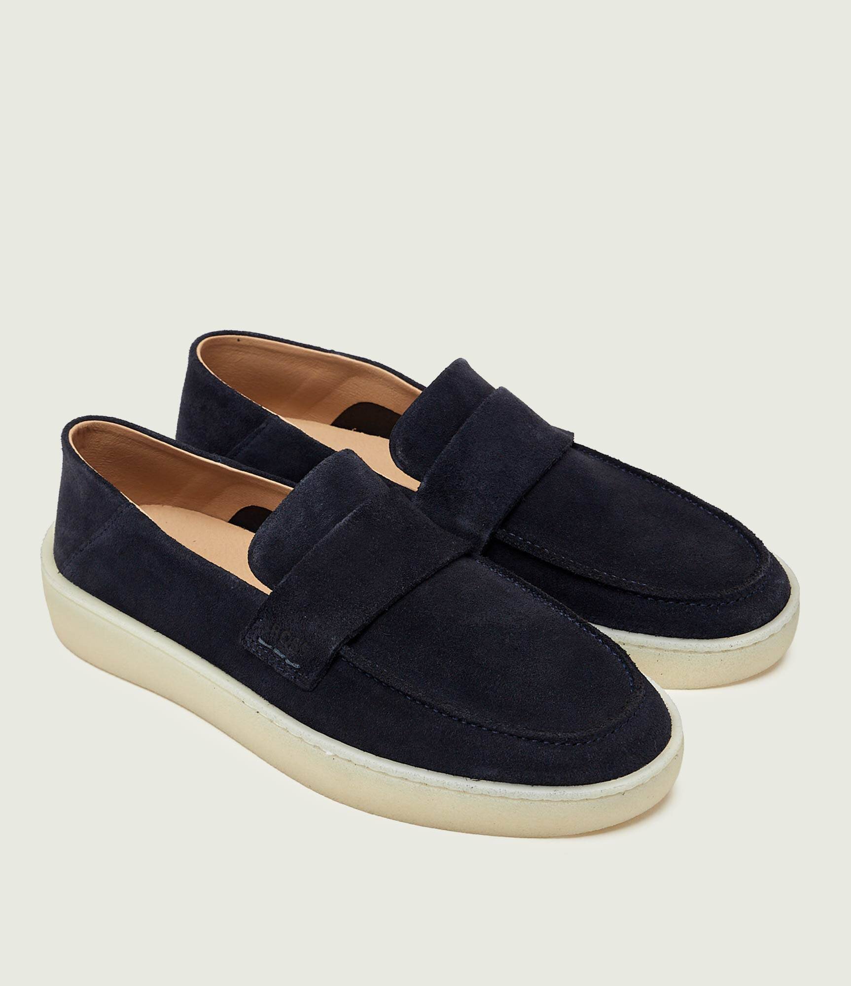BOSS Black Pantofi loafer Randal | piele întoarsă