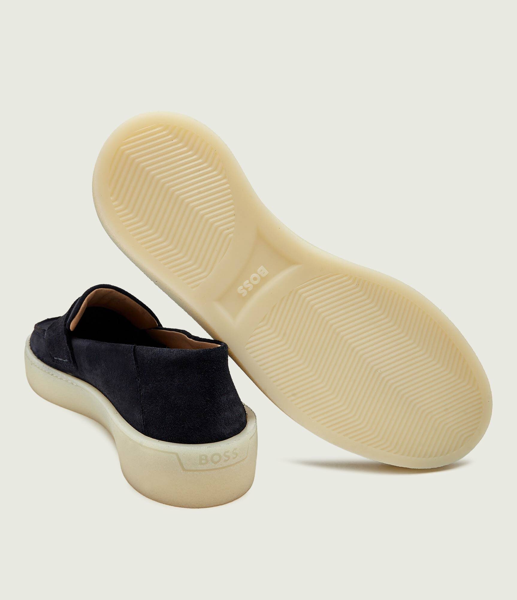 BOSS Black Pantofi loafer Randal | piele întoarsă