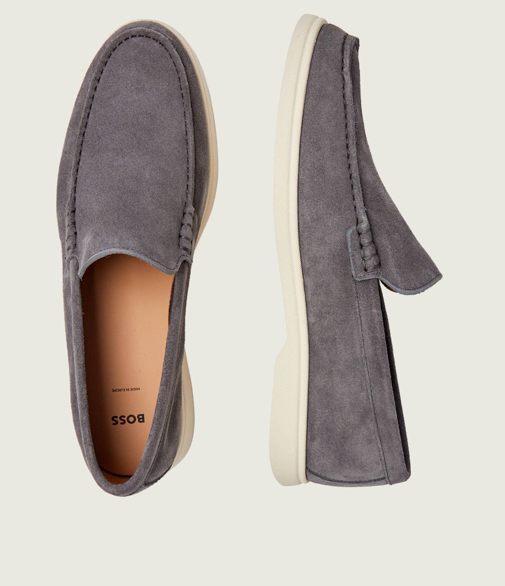 BOSS Black Pantofi loafer Sienne_Loaf_sd_N | piele întoarsă