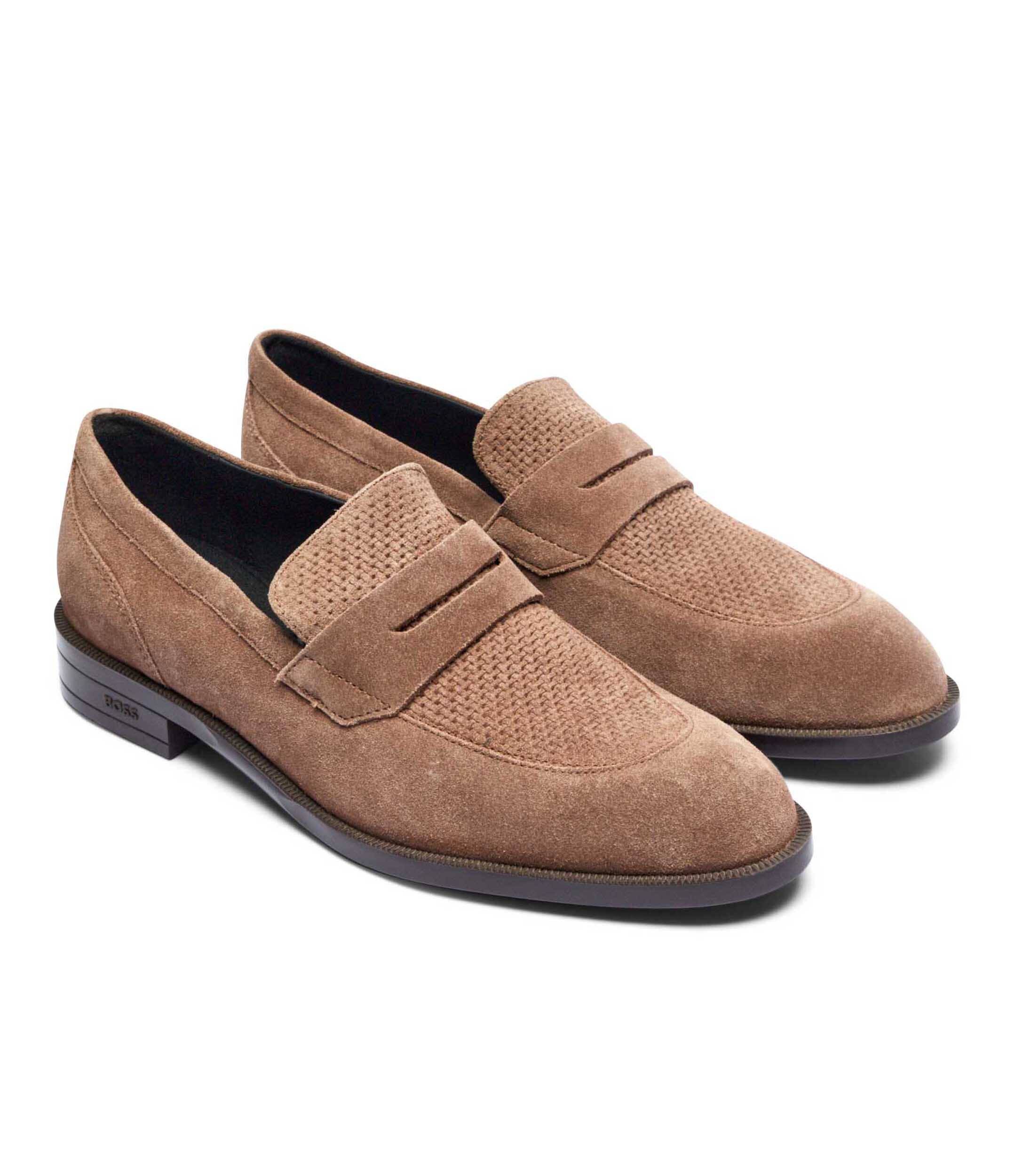 BOSS Black Pantofi loafer Tayil | piele întoarsă
