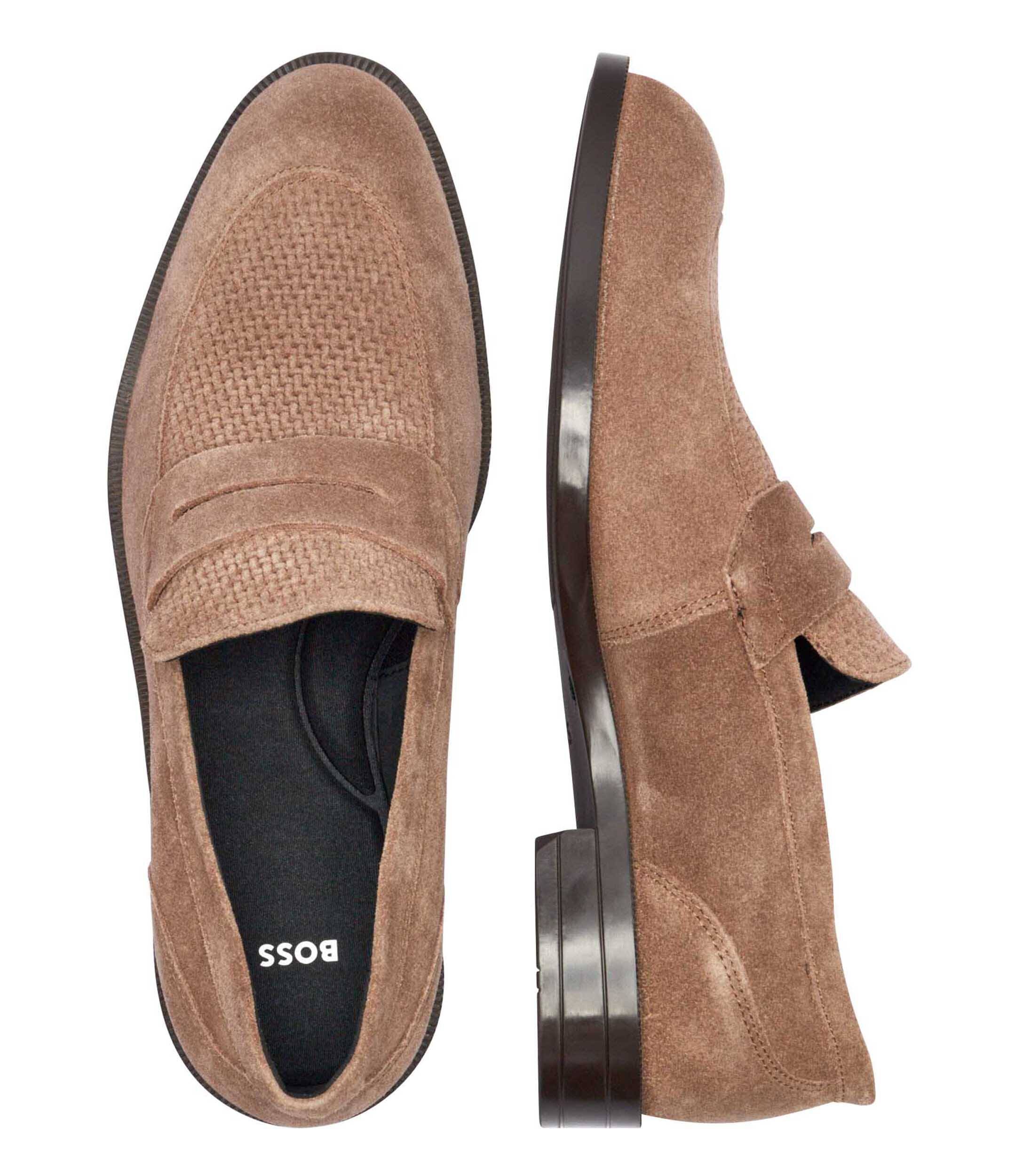 BOSS Black Pantofi loafer Tayil | piele întoarsă