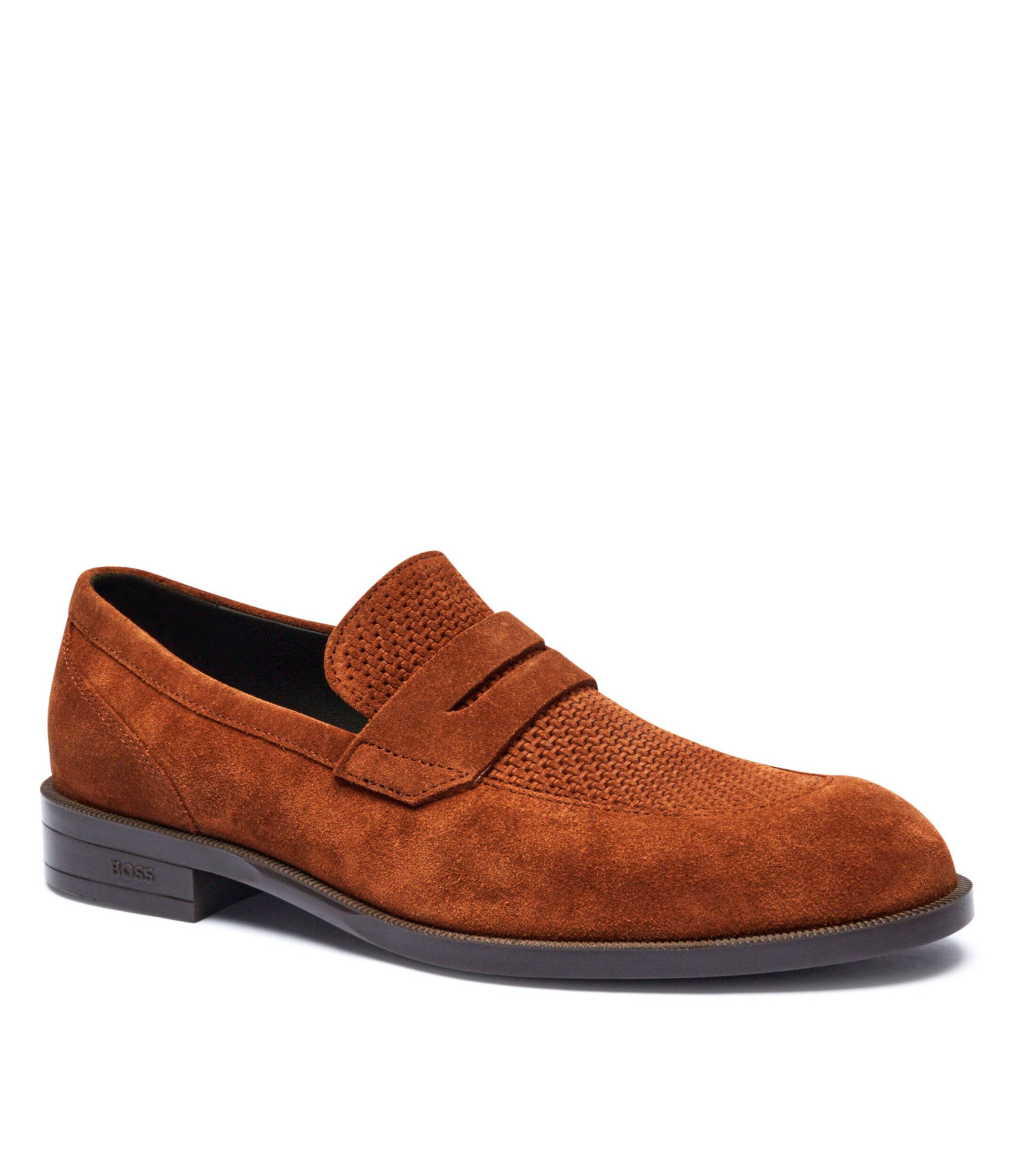 BOSS Black Pantofi loafer Tayil | piele întoarsă