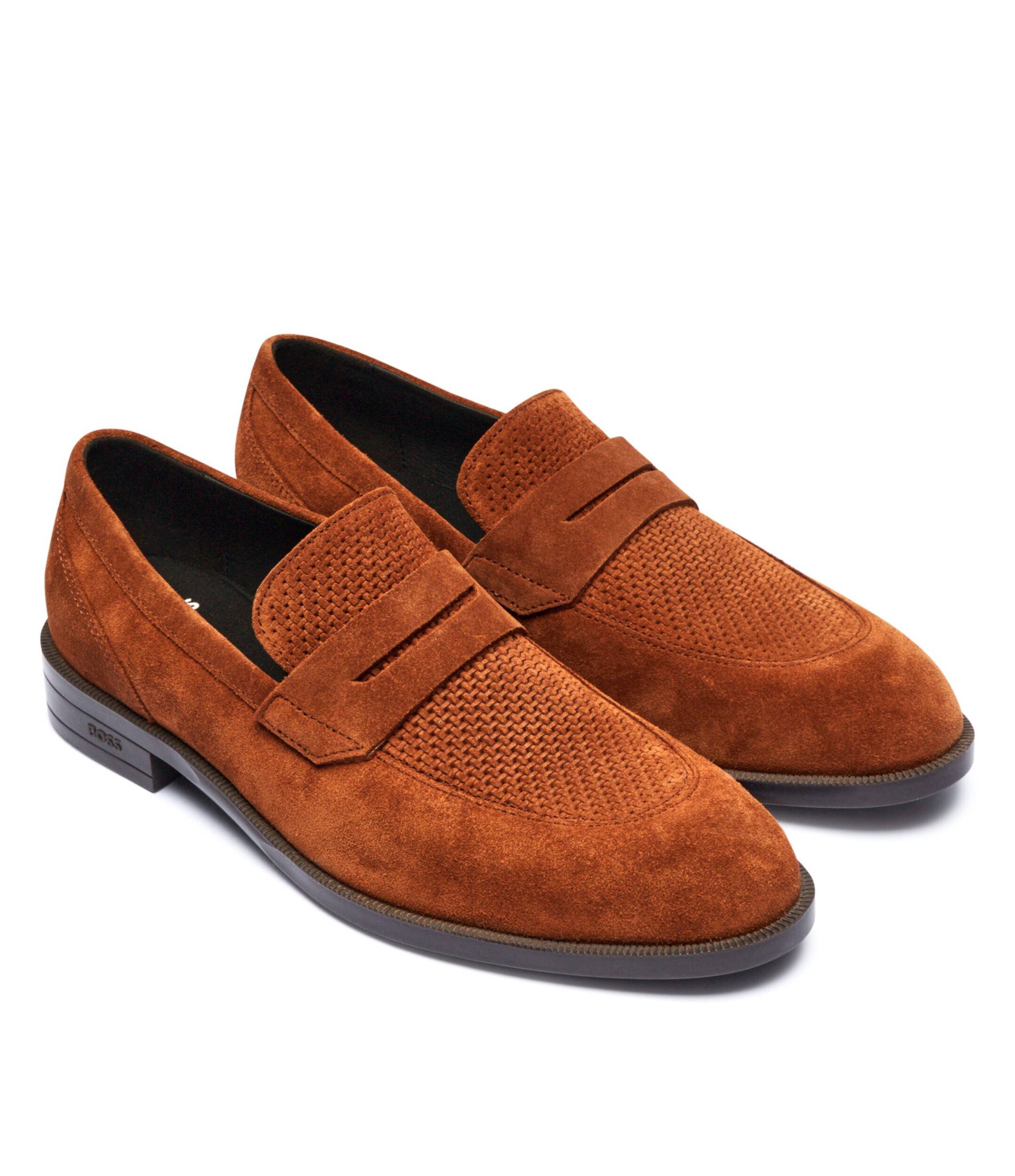 BOSS Black Pantofi loafer Tayil | piele întoarsă