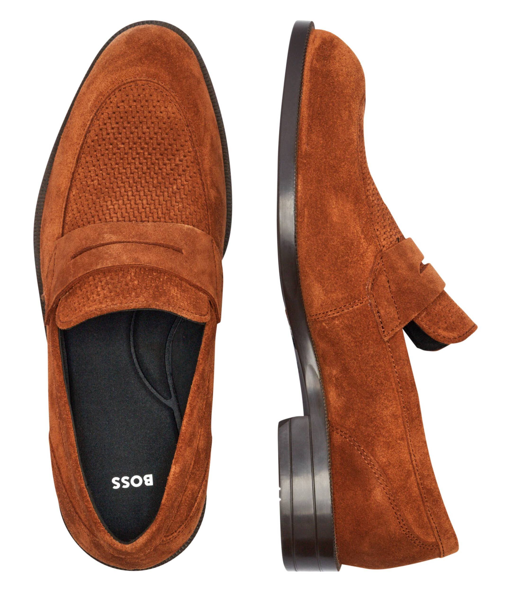 BOSS Black Pantofi loafer Tayil | piele întoarsă