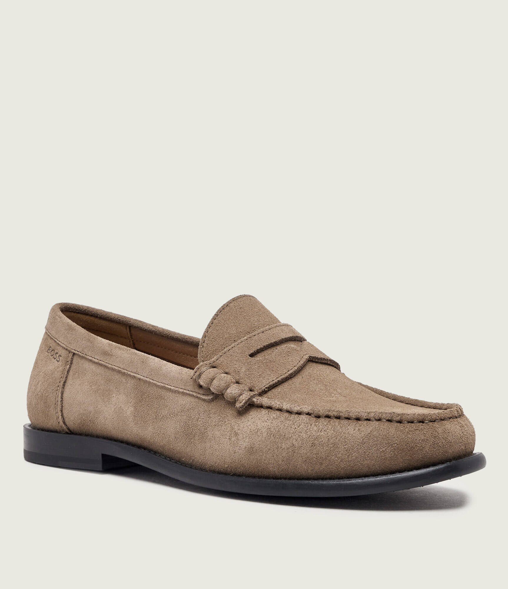 BOSS Black Pantofi loafer Tevan_Mocc_sd | piele întoarsă