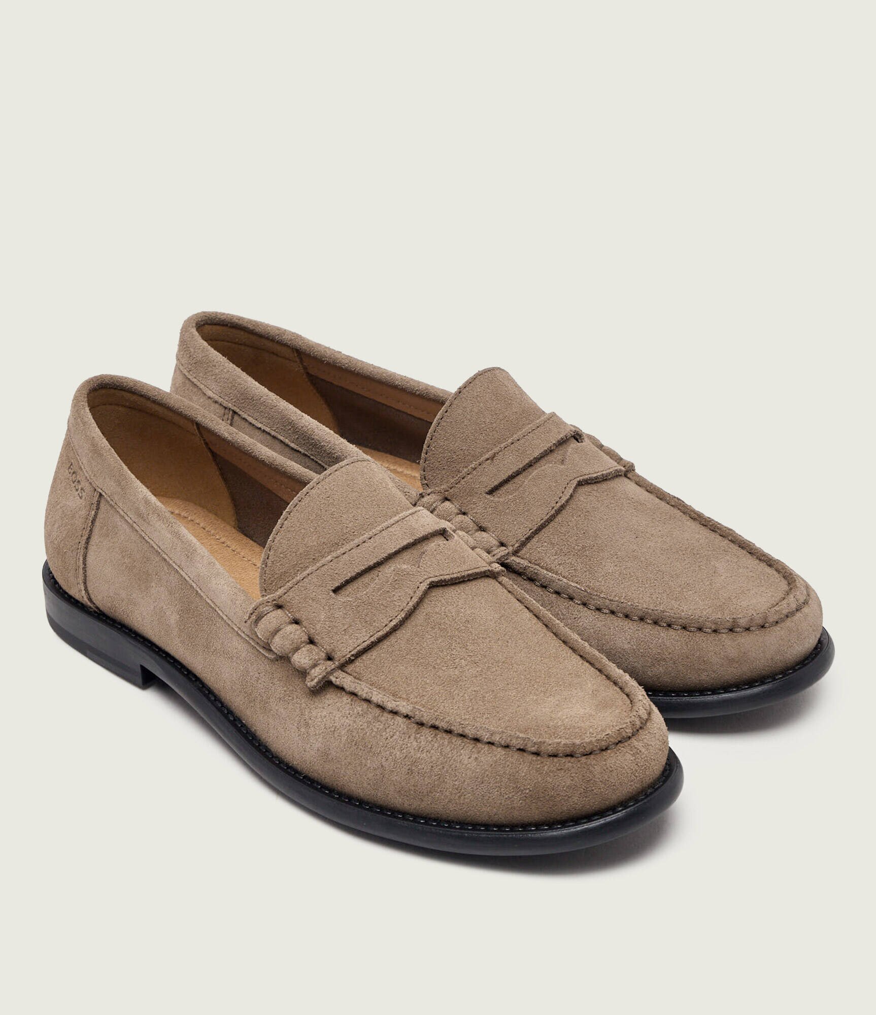 BOSS Black Pantofi loafer Tevan_Mocc_sd | piele întoarsă