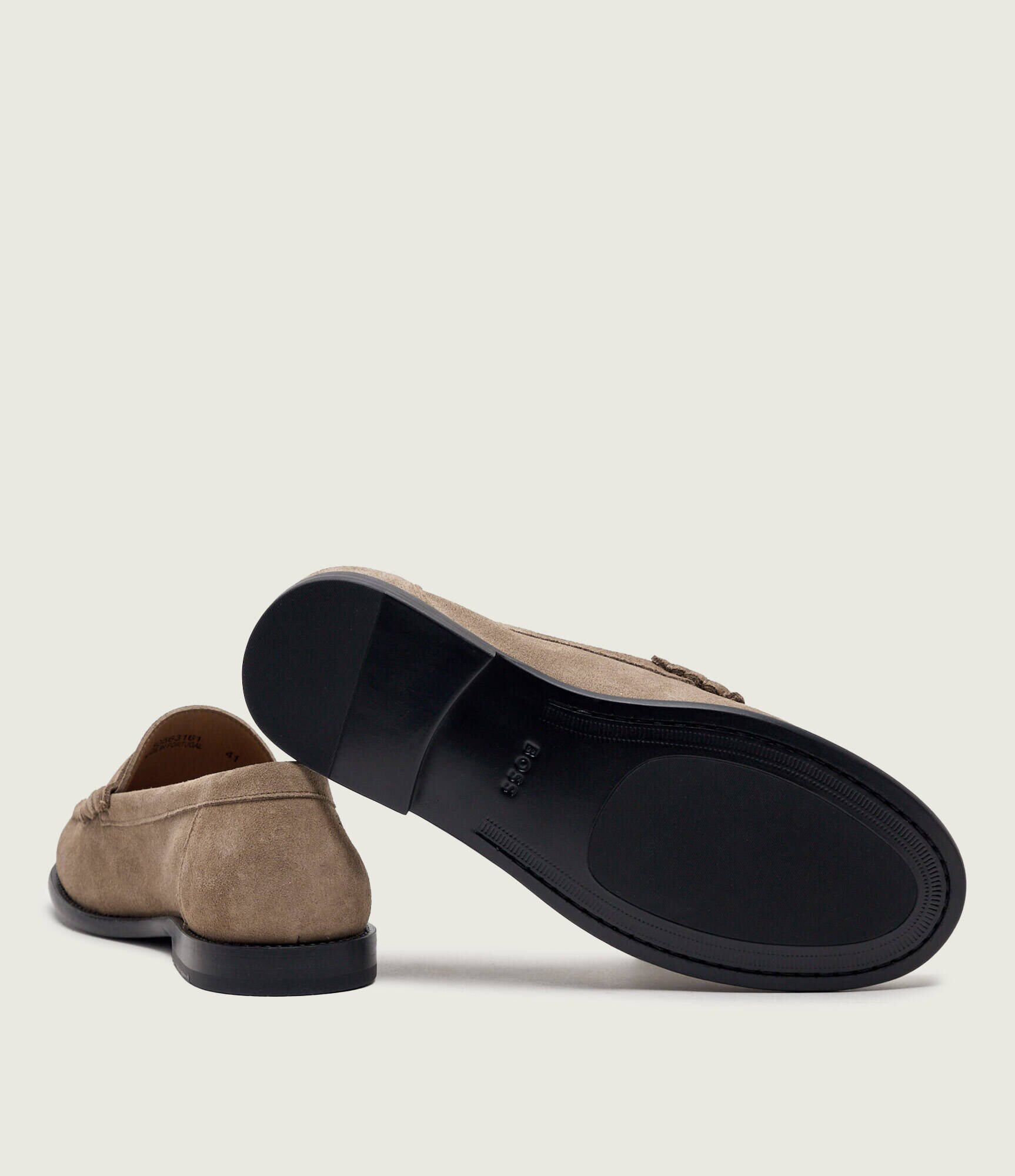 BOSS Black Pantofi loafer Tevan_Mocc_sd | piele întoarsă