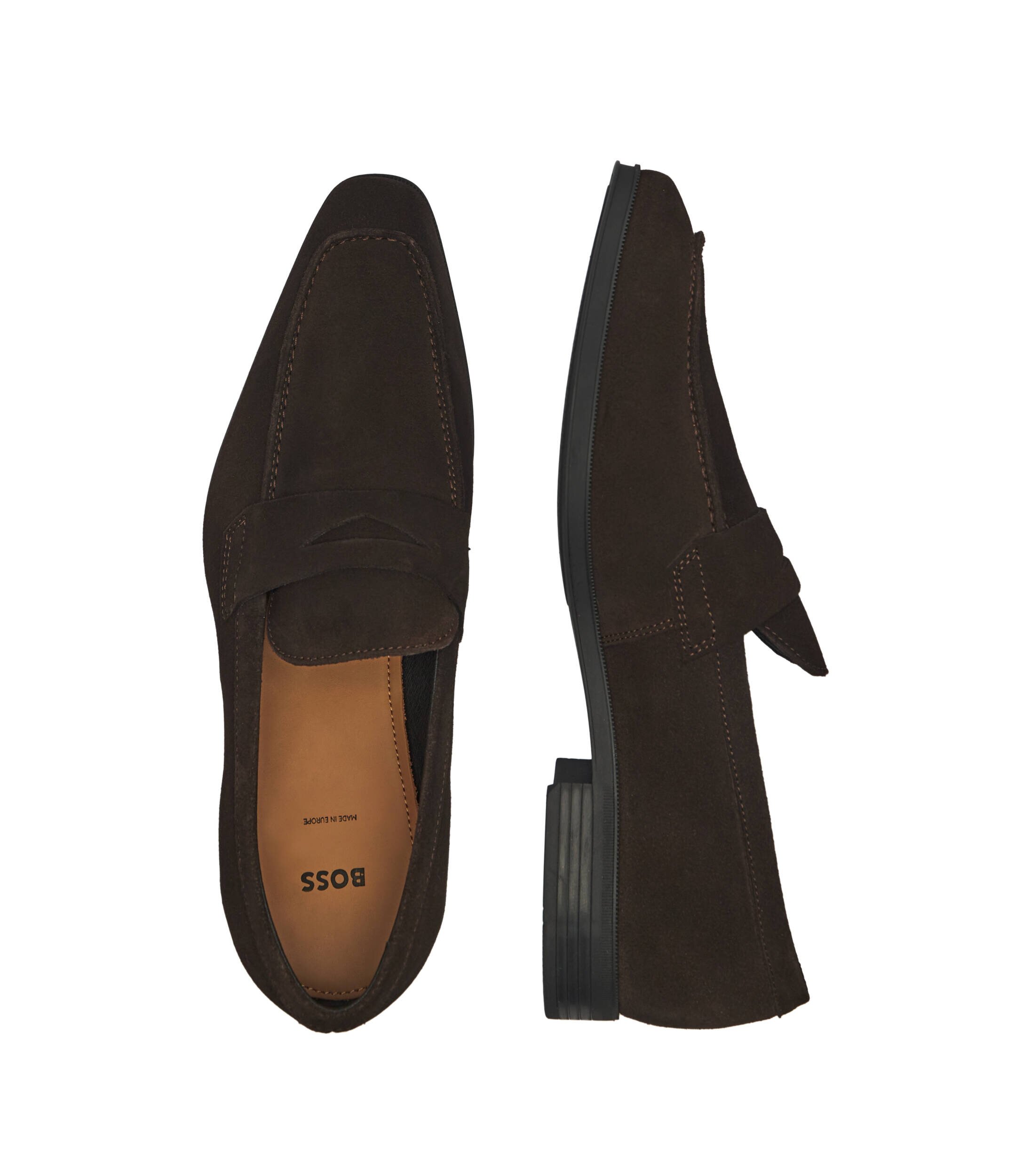 BOSS Black Pantofi loafer Theon | piele întoarsă