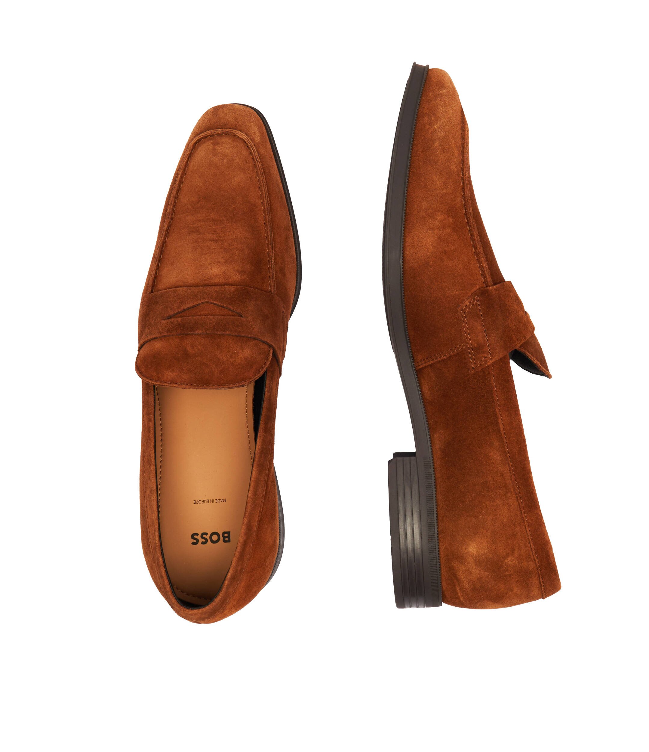 BOSS Black Pantofi loafer Theon | piele întoarsă