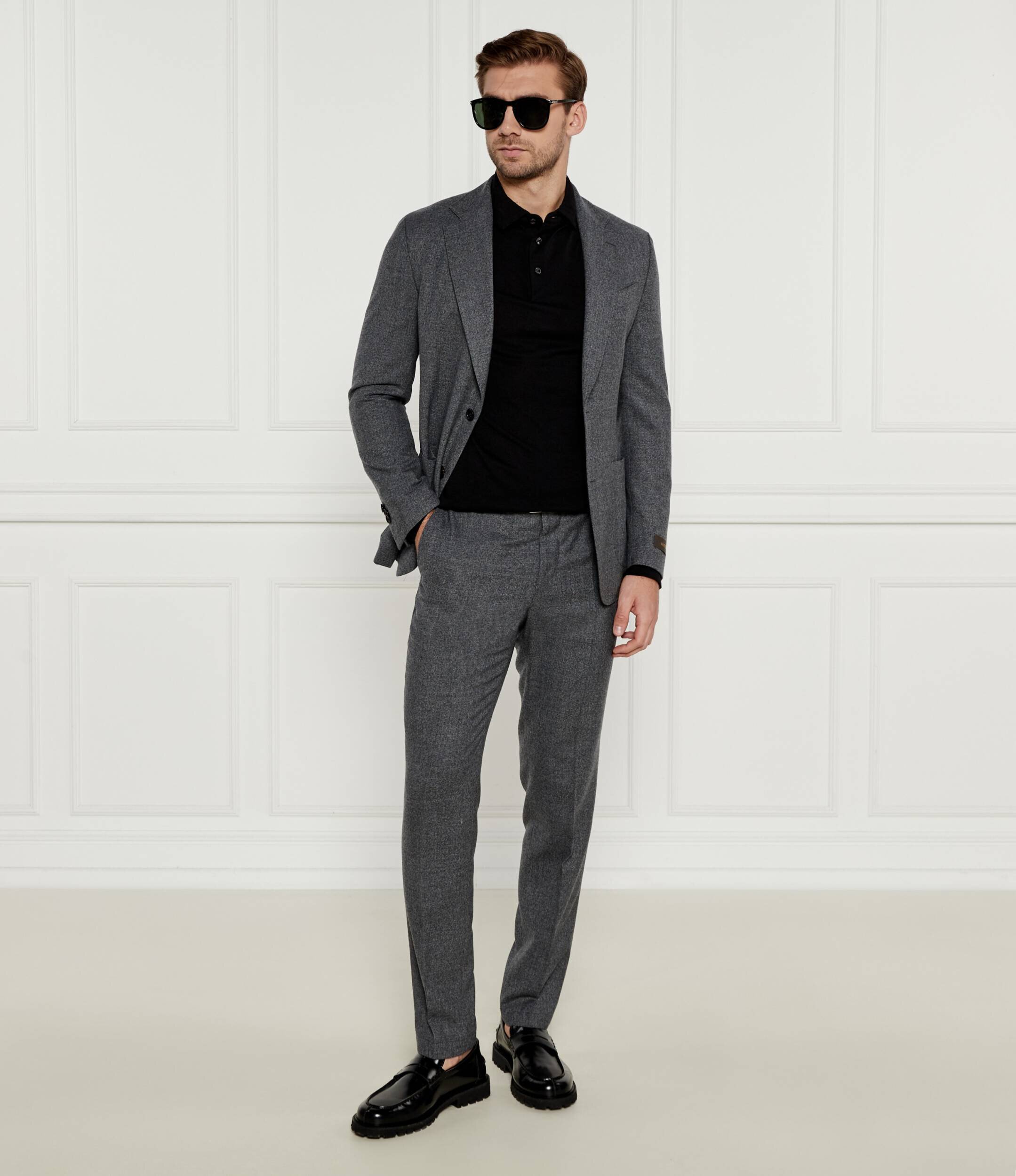 BOSS Black Polo H-Person 20 | Regular Fit cu adaos de lână
