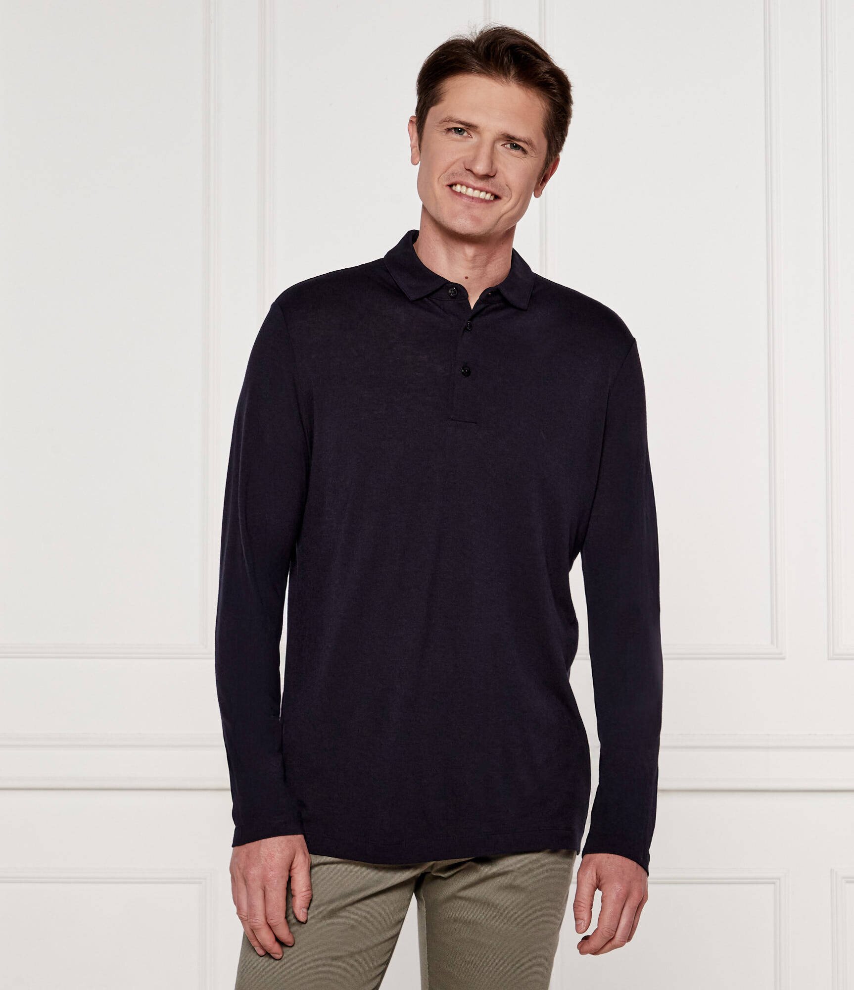 BOSS Black Polo H-Person 20 | Regular Fit cu adaos de lână