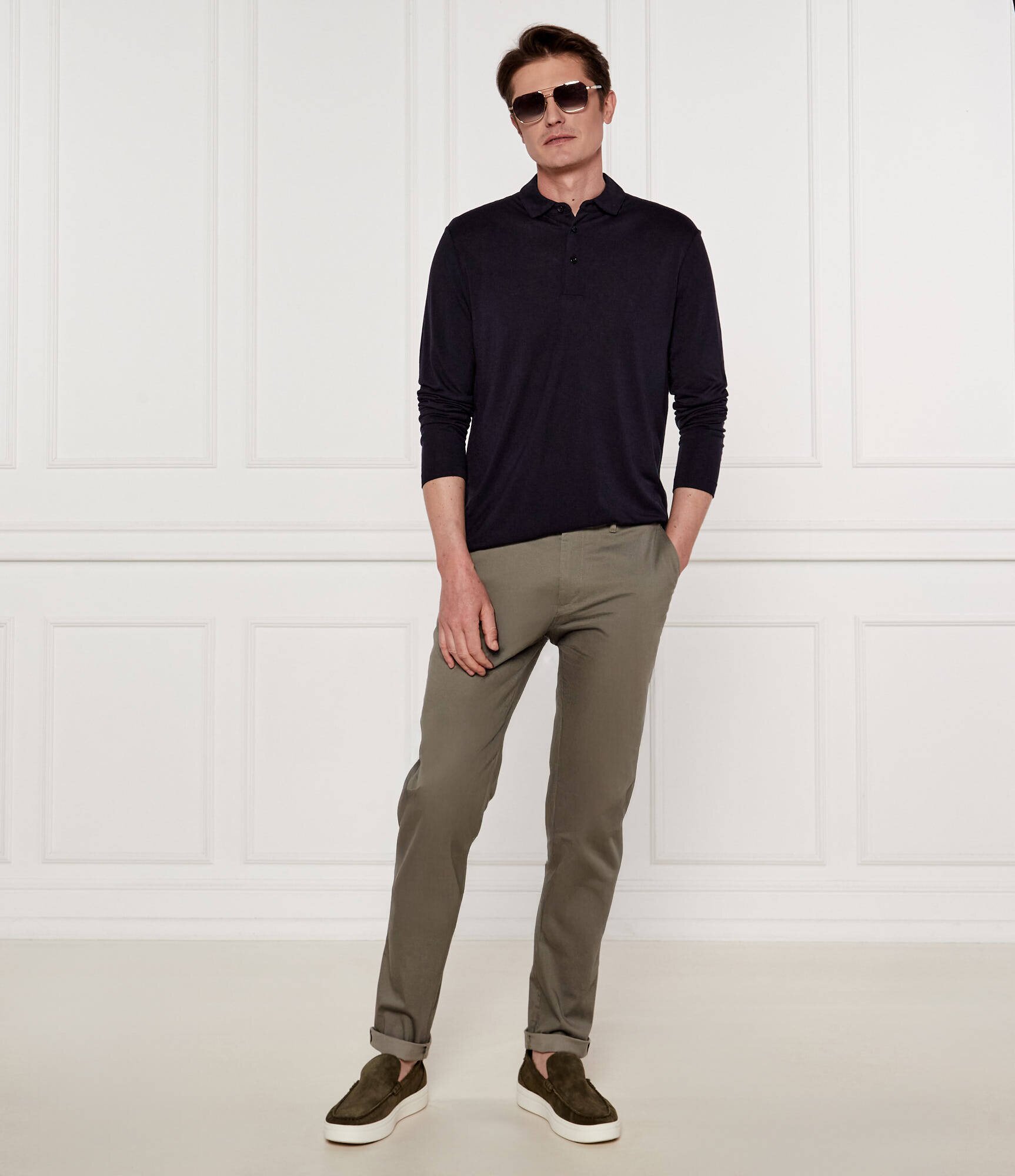 BOSS Black Polo H-Person 20 | Regular Fit cu adaos de lână
