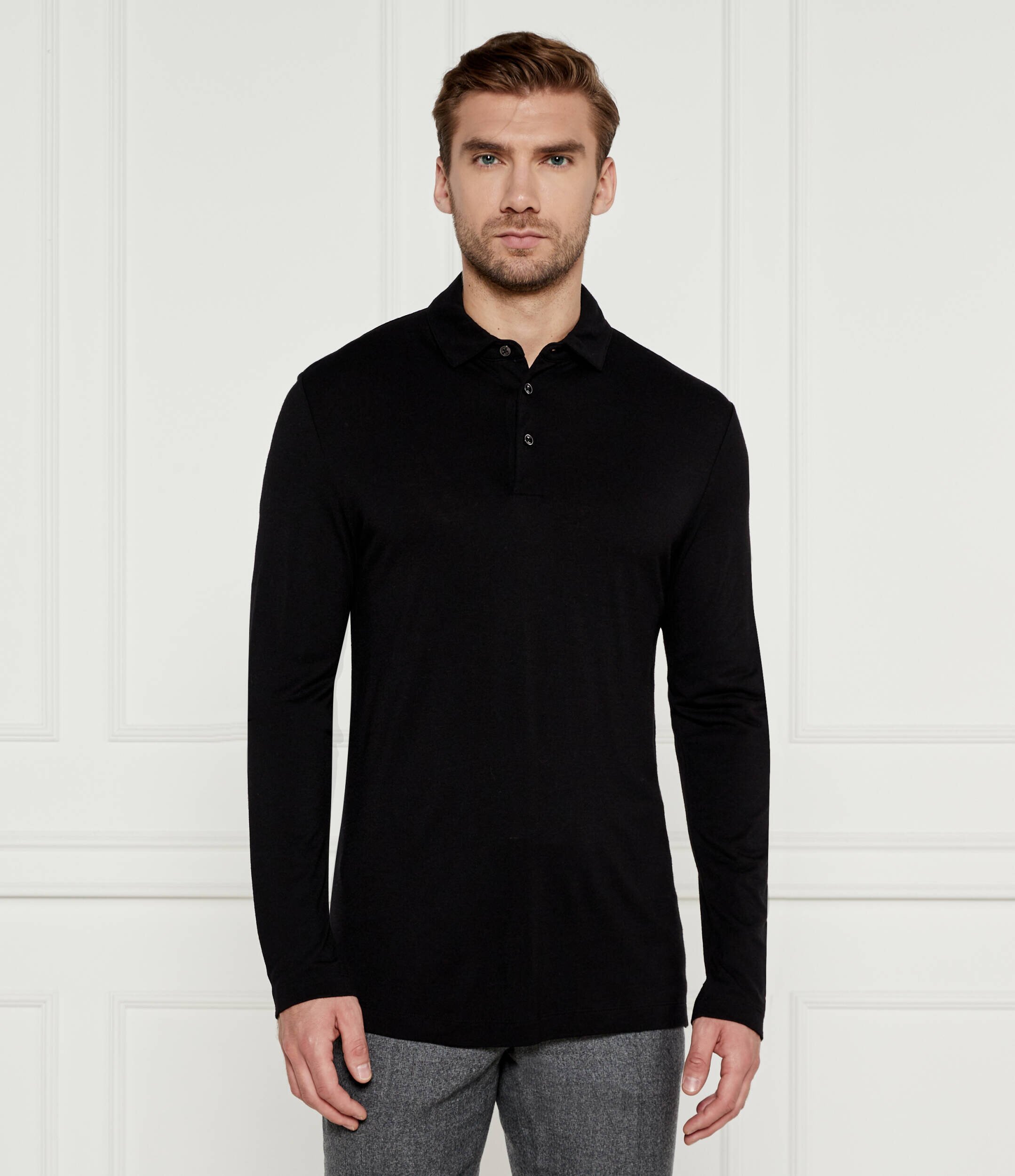BOSS Black Polo H-Person 20 | Regular Fit cu adaos de lână