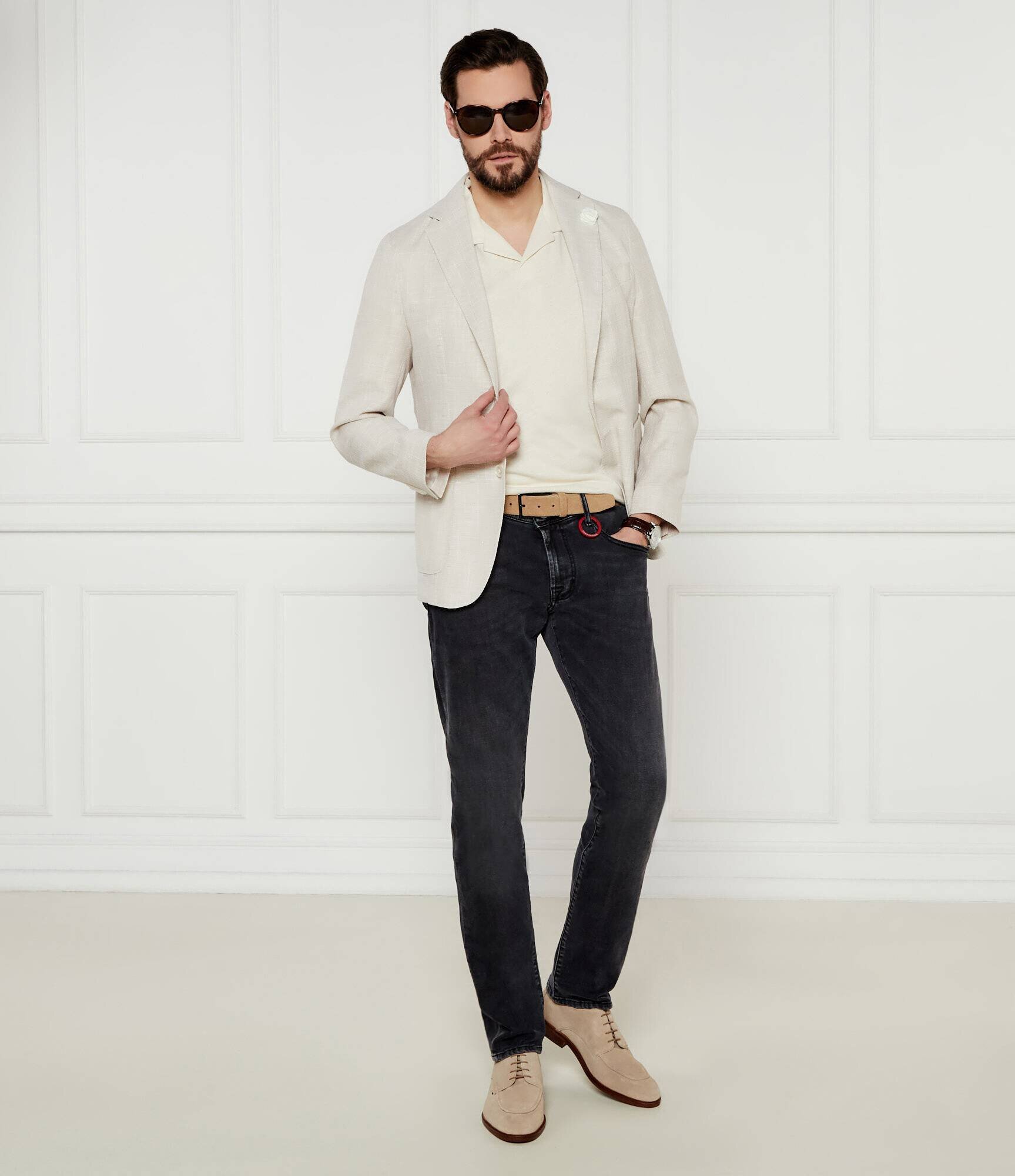 BOSS Black Polo H-Ponti 28 | Regular Fit | cu adaos de in