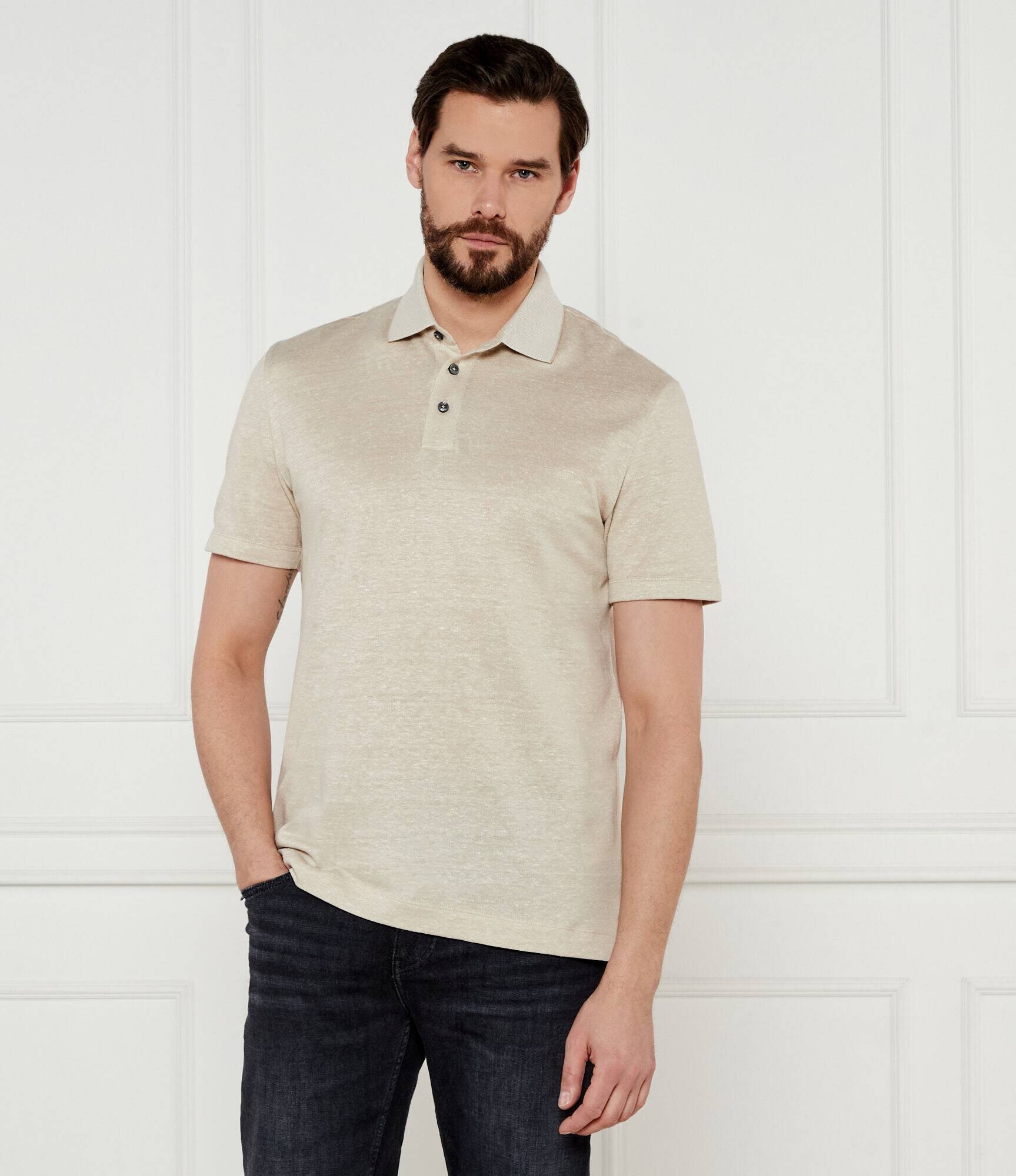 BOSS Black Polo H-Press 28 | Regular Fit | cu adaos de in