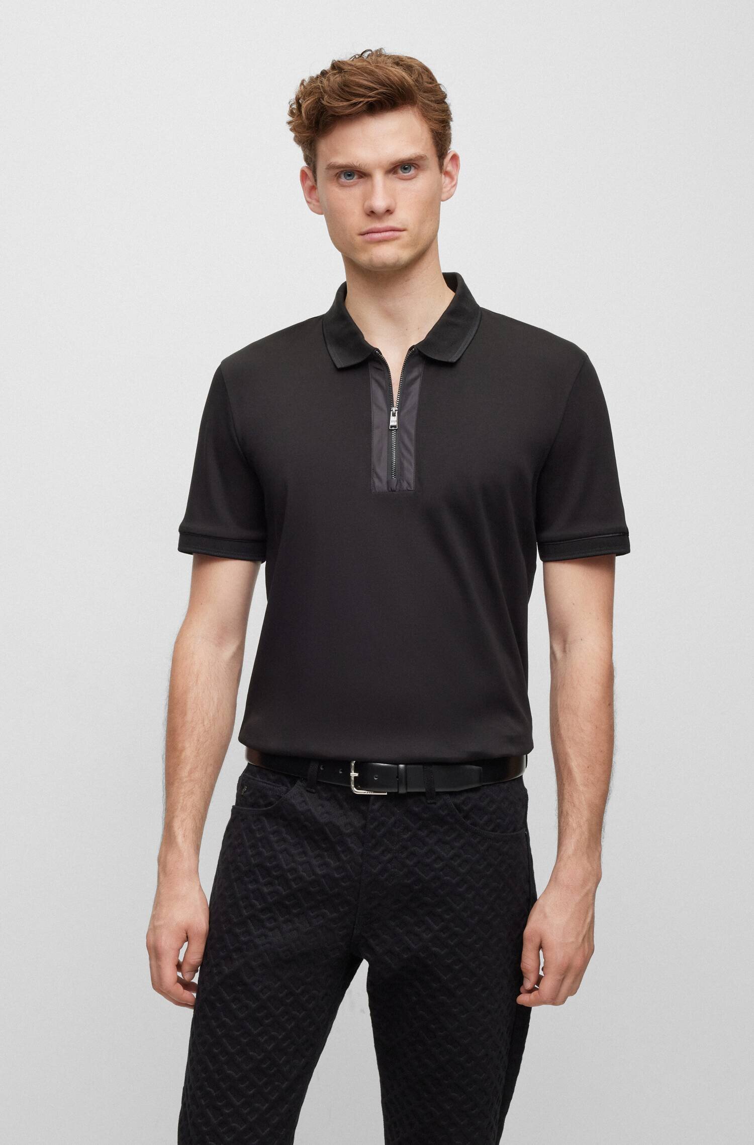 BOSS Black Polo Paras 199 | Slim Fit | mercerizat