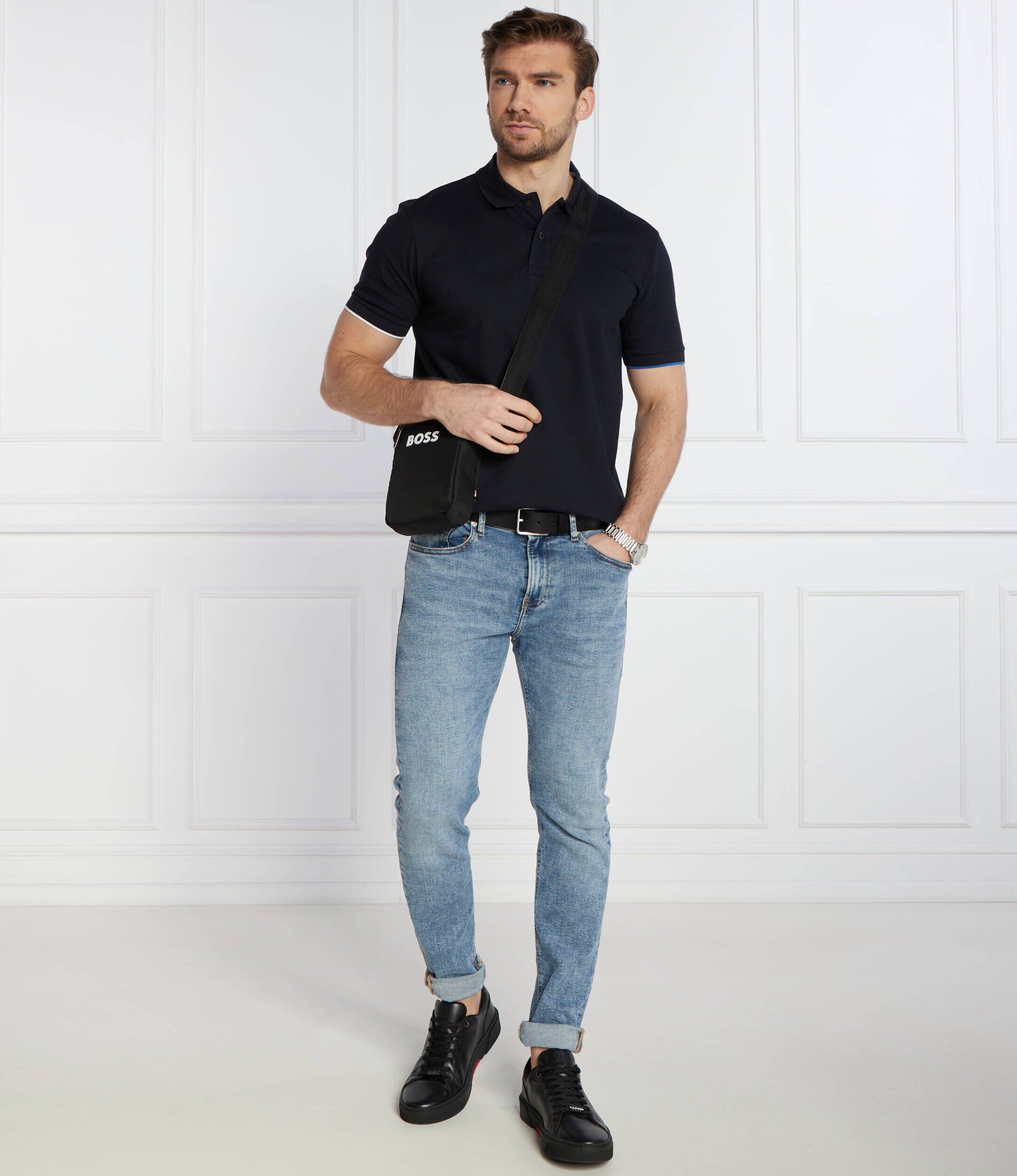 BOSS Black Polo Parlay 211 | Regular Fit | pique mercerizat