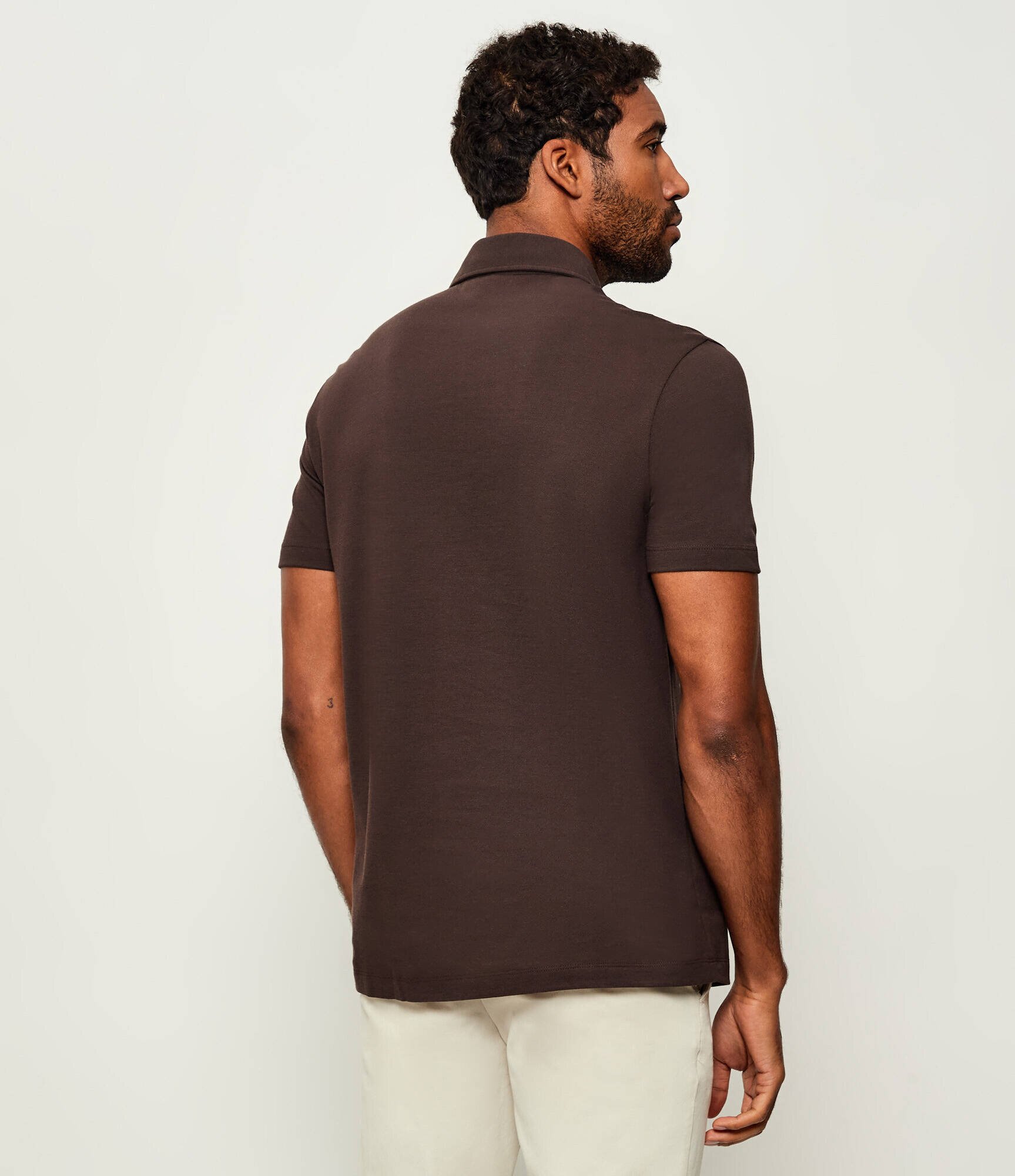BOSS Black Polo Parris 37 | Boss x Beckham | regular fit cu adaos de mătase