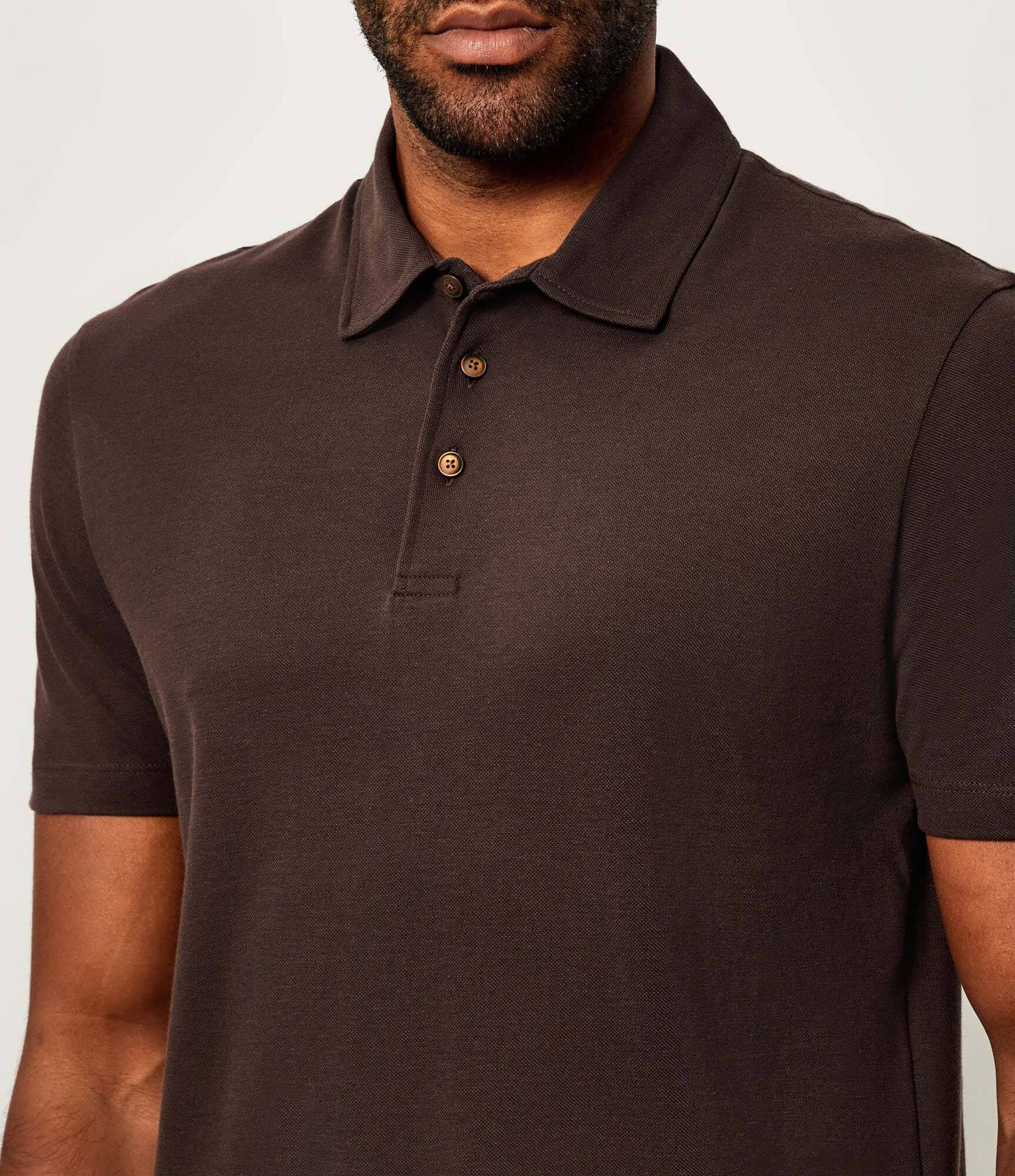 BOSS Black Polo Parris 37 | Boss x Beckham | regular fit cu adaos de mătase