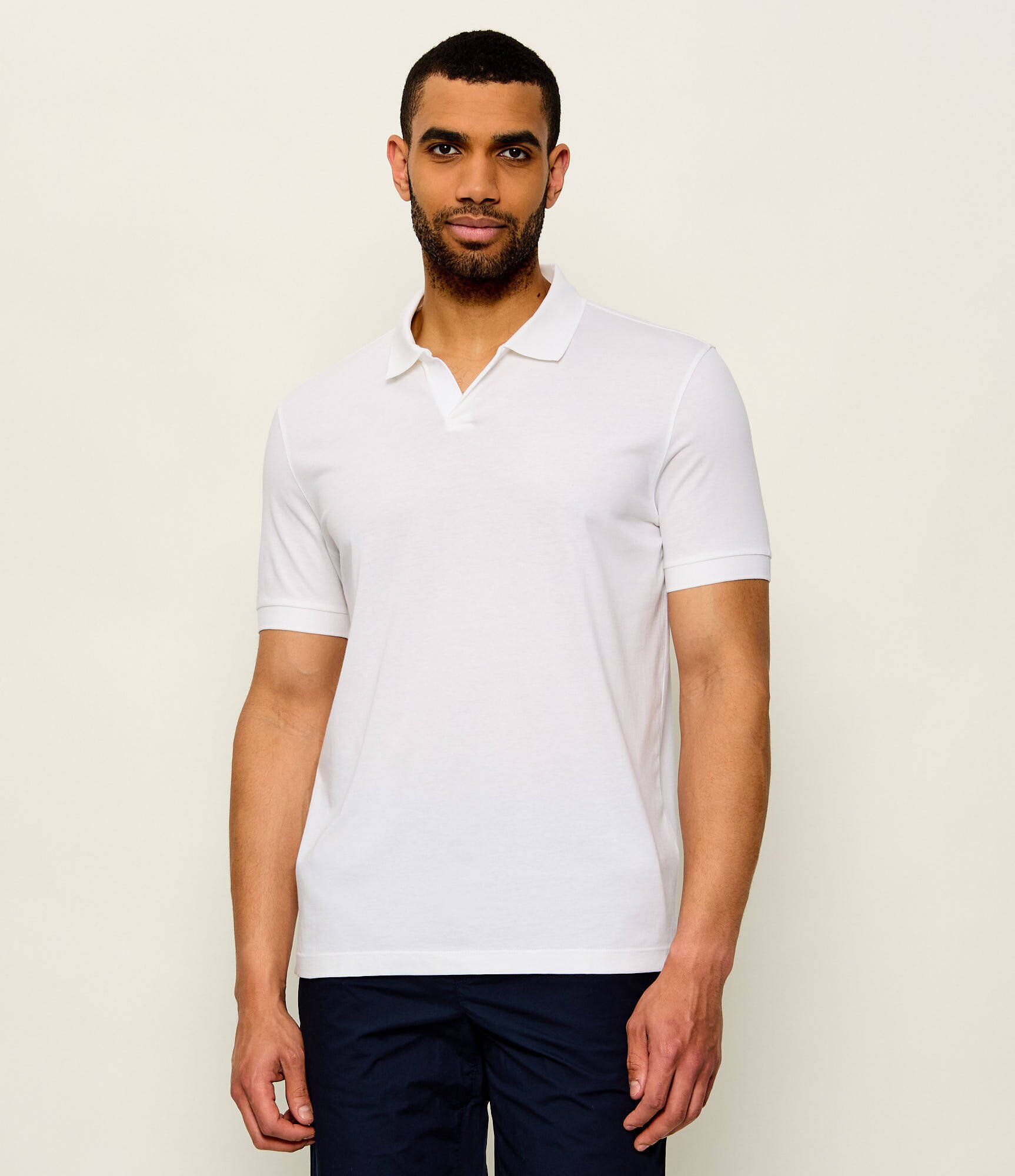 BOSS Black Polo Ponti 75_DB | BOSS X David Beckham | regular fit cu adaos de mătase