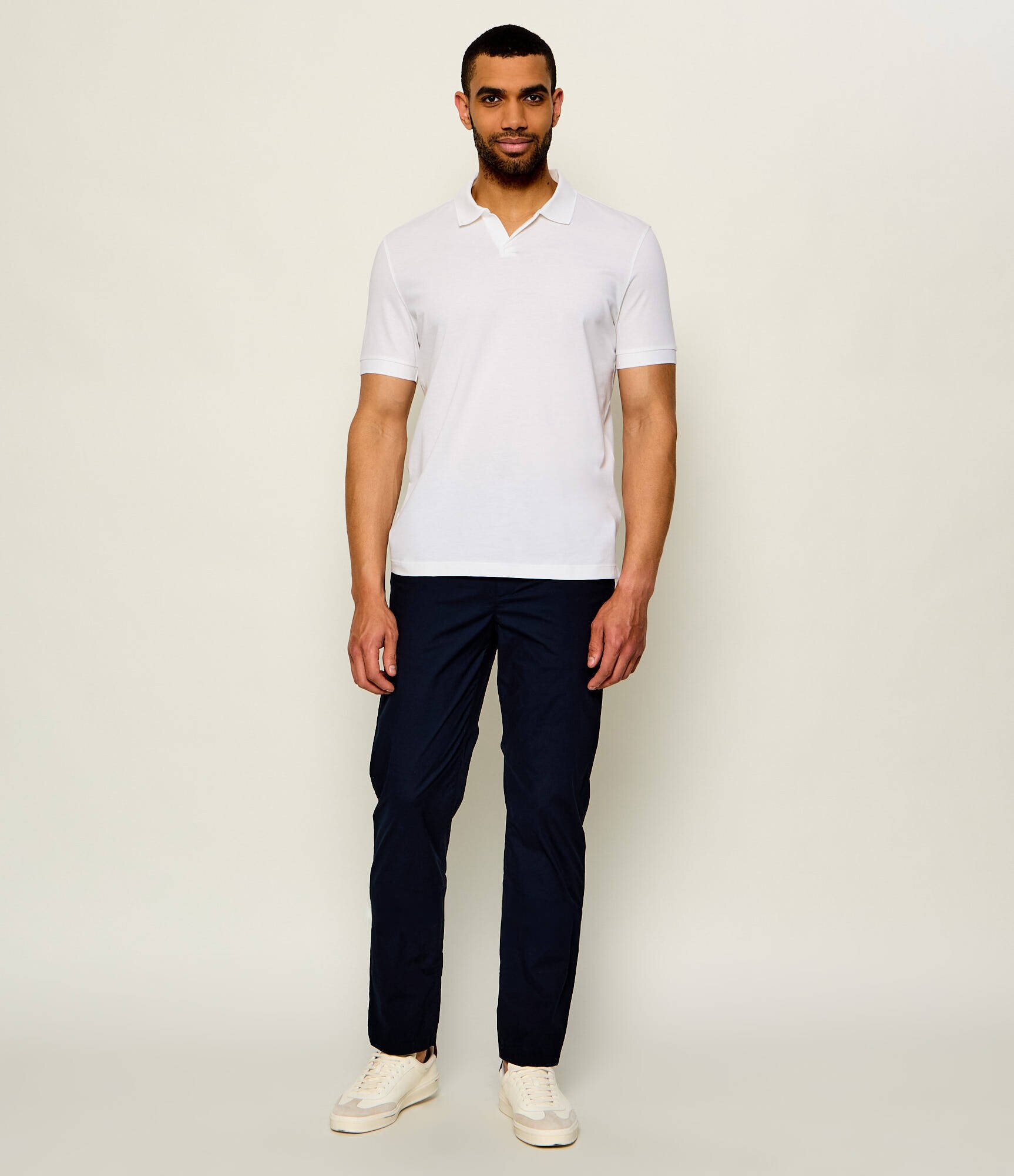 BOSS Black Polo Ponti 75_DB | BOSS X David Beckham | regular fit cu adaos de mătase