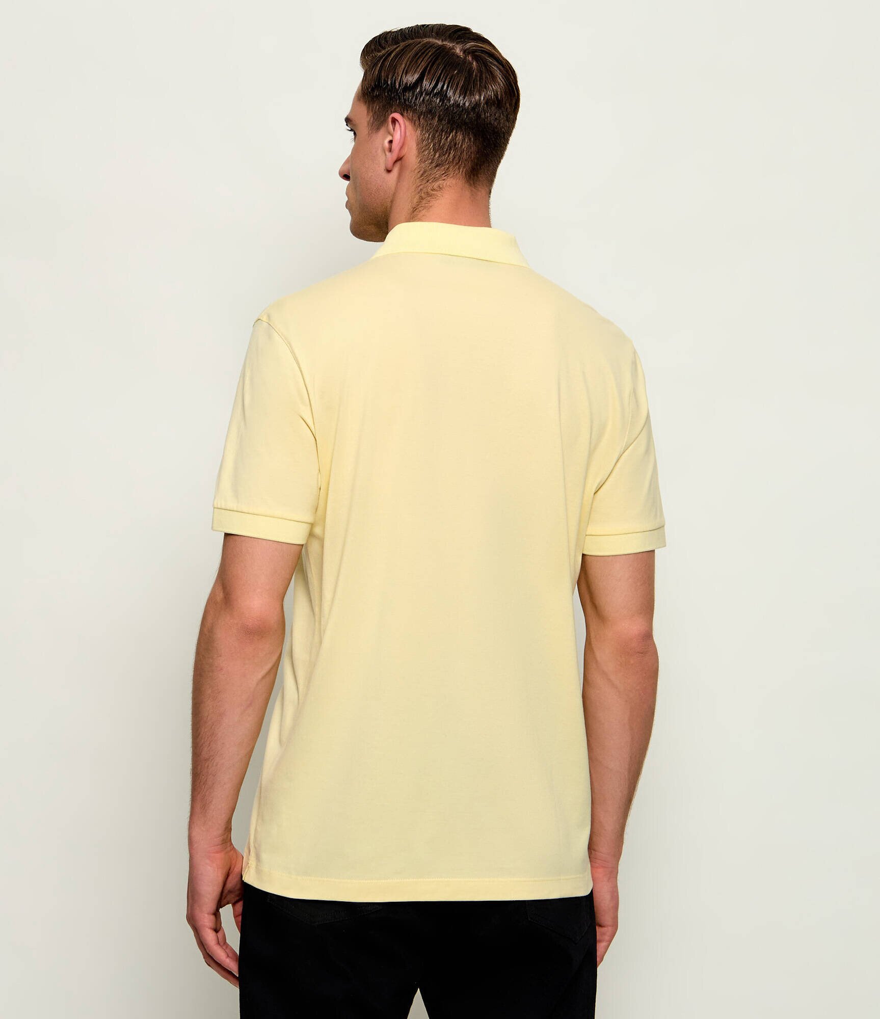 BOSS Black Polo Ponti 75_DB | BOSS X David Beckham | regular fit cu adaos de mătase