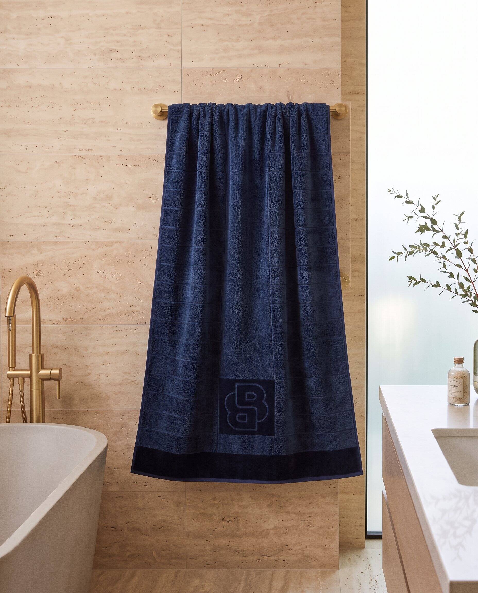 BOSS Black Prosop de baie Doubleb | 90 x 150 cm