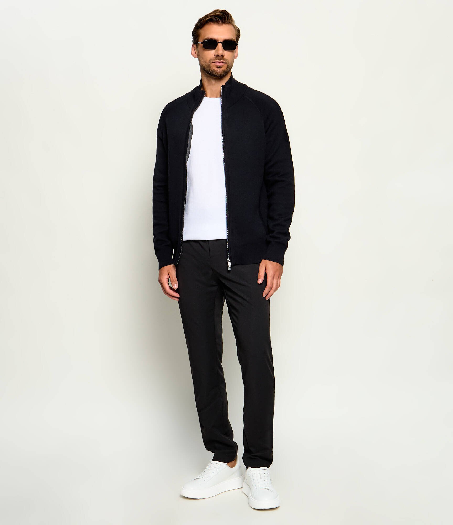 BOSS Black Pulover H-Fabiano | Slim Fit cu adaos de lână