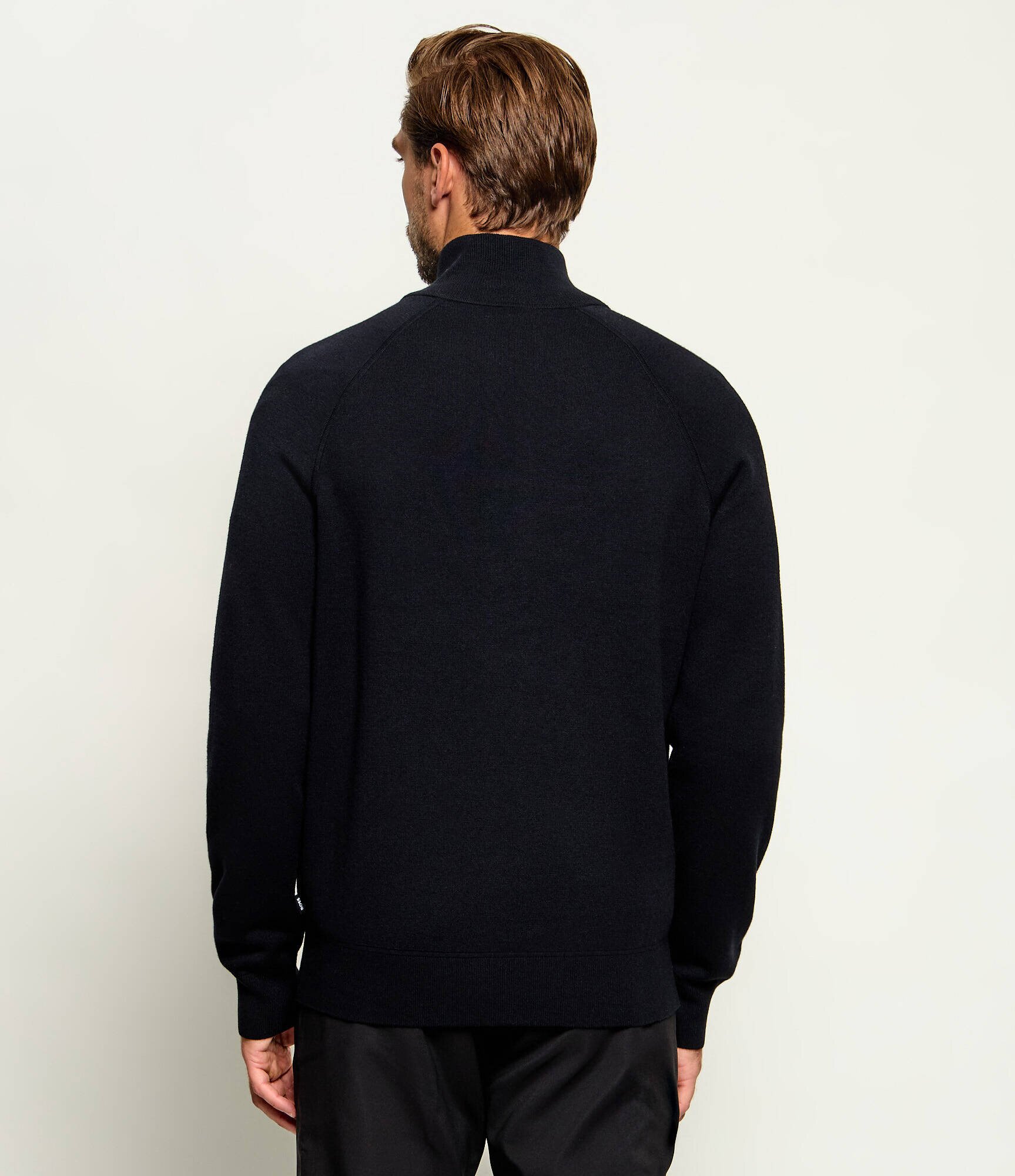 BOSS Black Pulover H-Fabiano | Slim Fit cu adaos de lână
