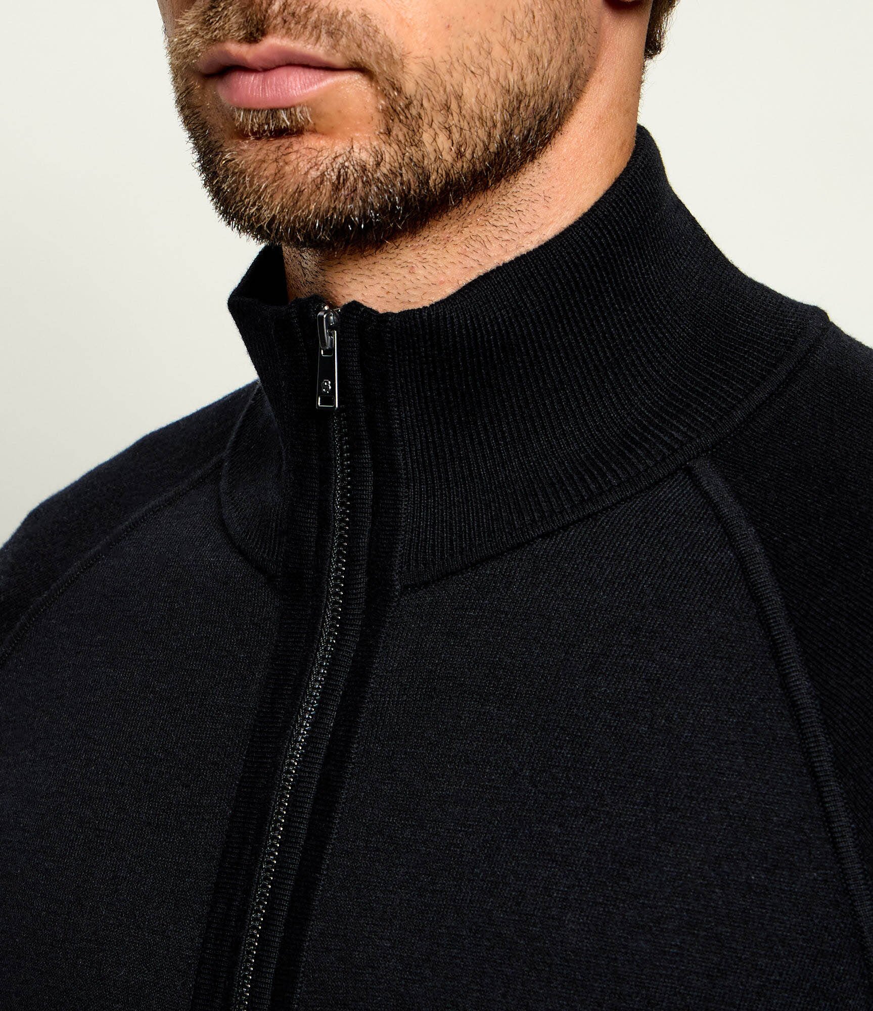 BOSS Black Pulover H-Fabiano | Slim Fit cu adaos de lână