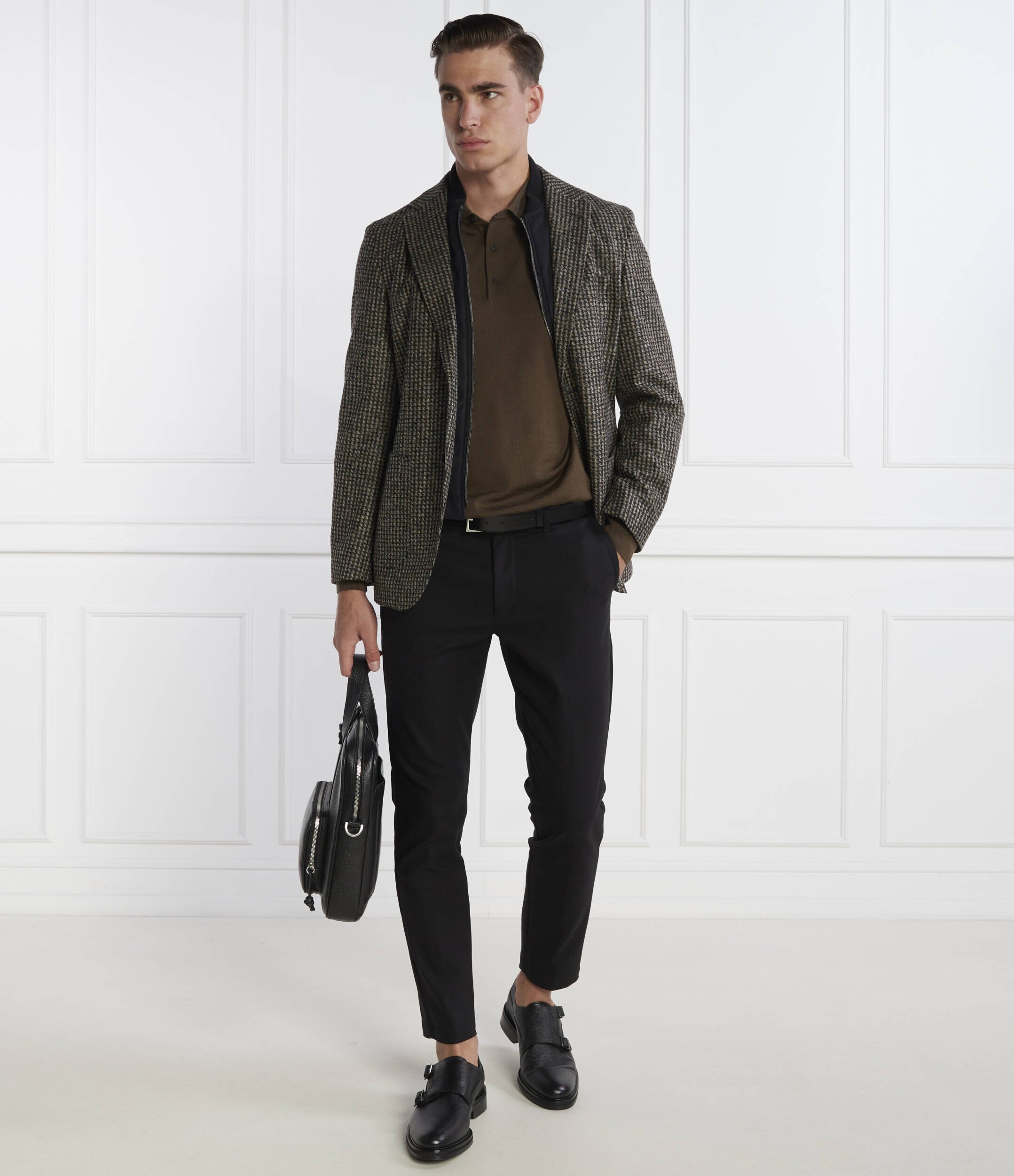 BOSS Black Sacou 2 în 1 C-Jaye-J-Bib-233 | regular fit cu adaos de lână