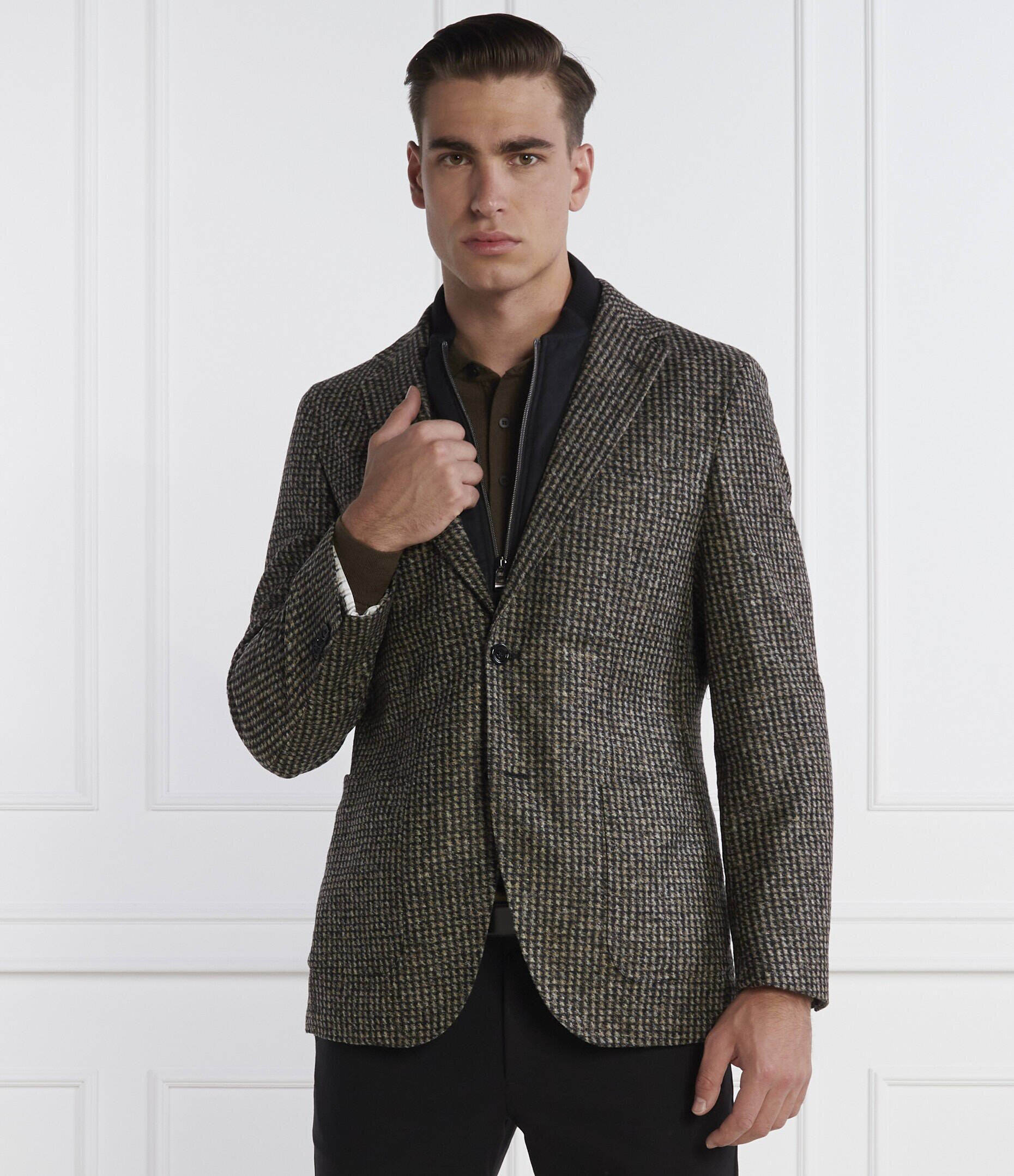 BOSS Black Sacou 2 în 1 C-Jaye-J-Bib-233 | regular fit cu adaos de lână