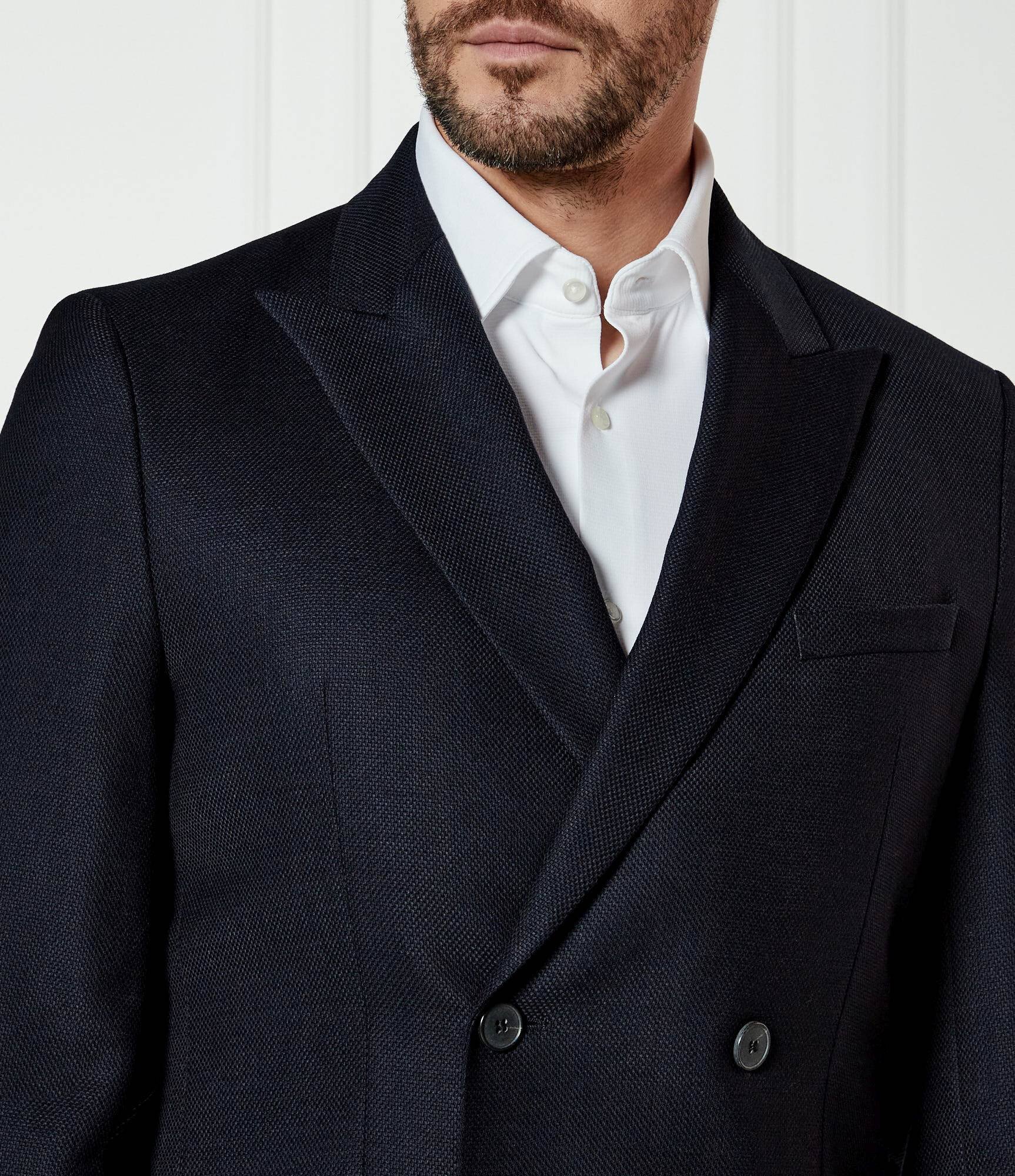 BOSS Black Sacou H-Houston-DB-243 | Slim Fit cu adaos de lână