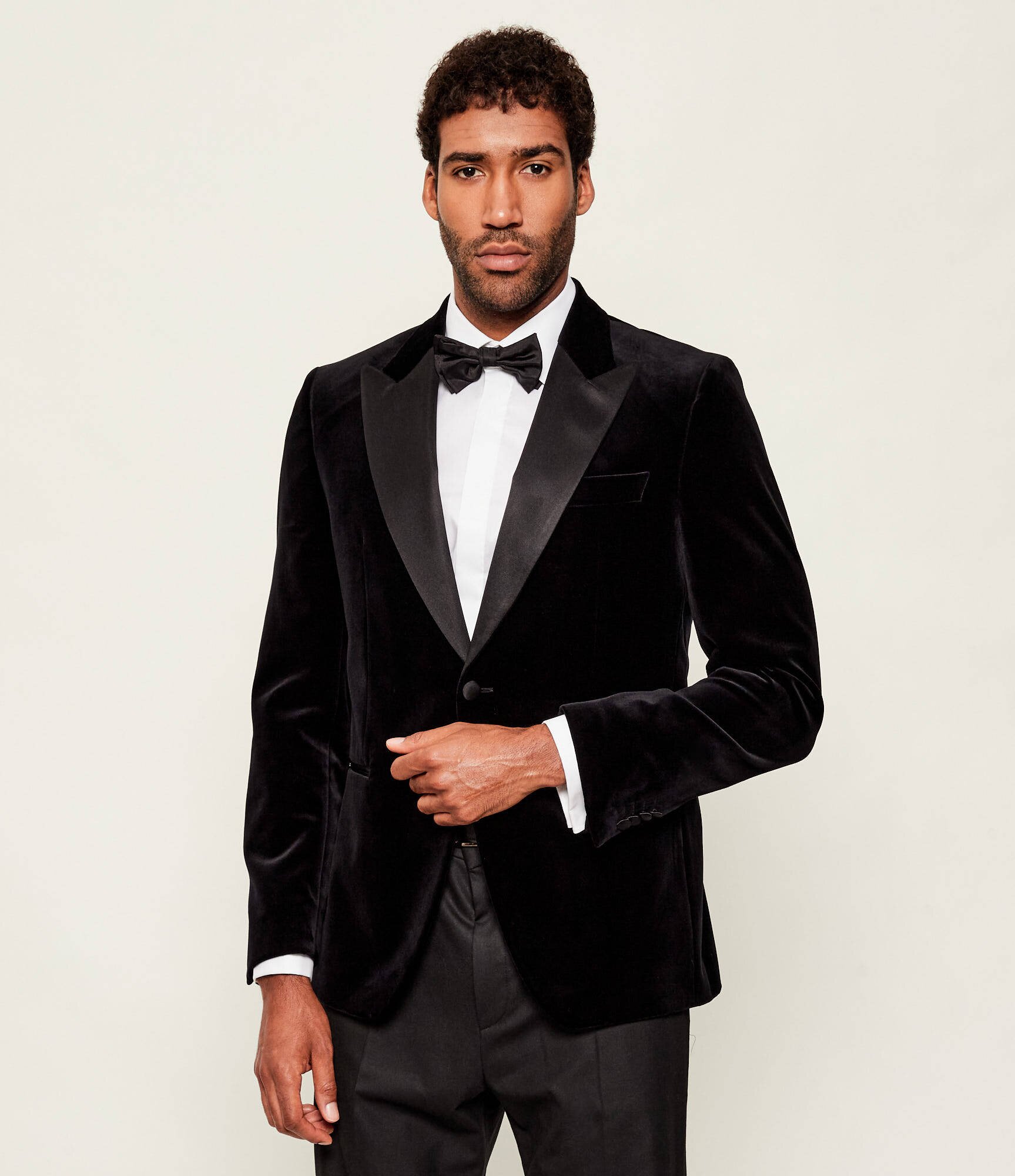 BOSS Black Sacou H-Hutson-Tux-254 | Slim Fit cu adaos de mătase