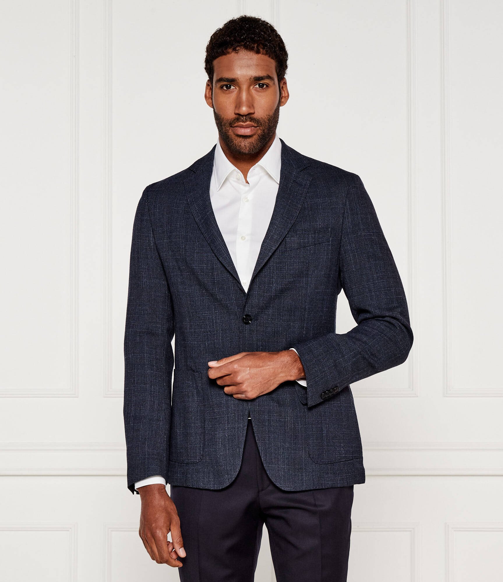 BOSS Black Sacou Hanry | Slim Fit cu adaos de lână