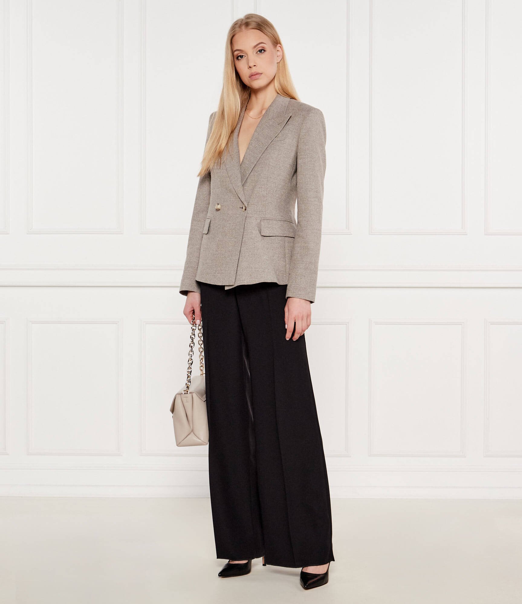BOSS Black Sacou Jia | Slim Fit cu adaos de lână