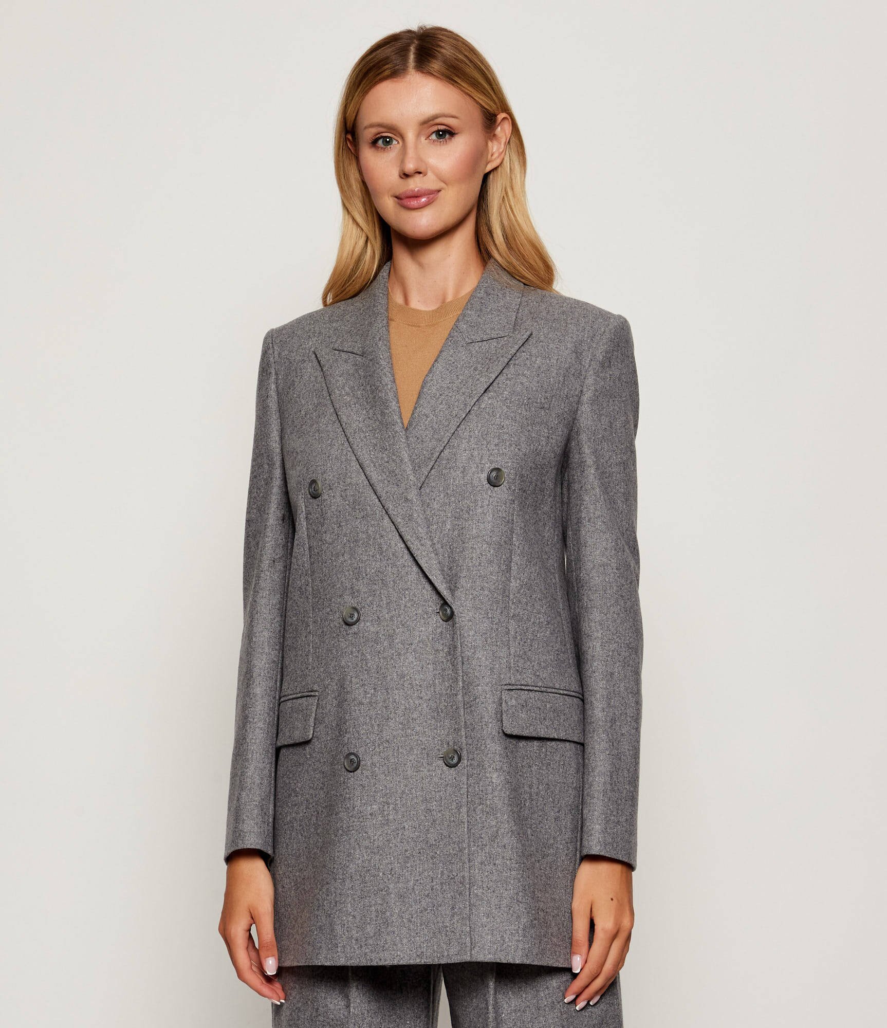 BOSS Black Sacou Jukana | regular fit cu adaos de lână