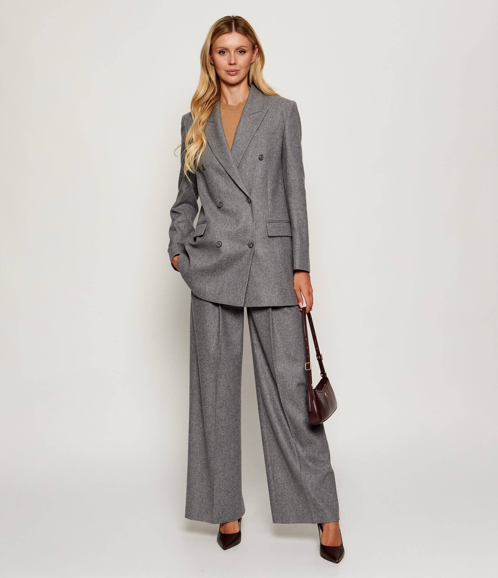 BOSS Black Sacou Jukana | regular fit cu adaos de lână
