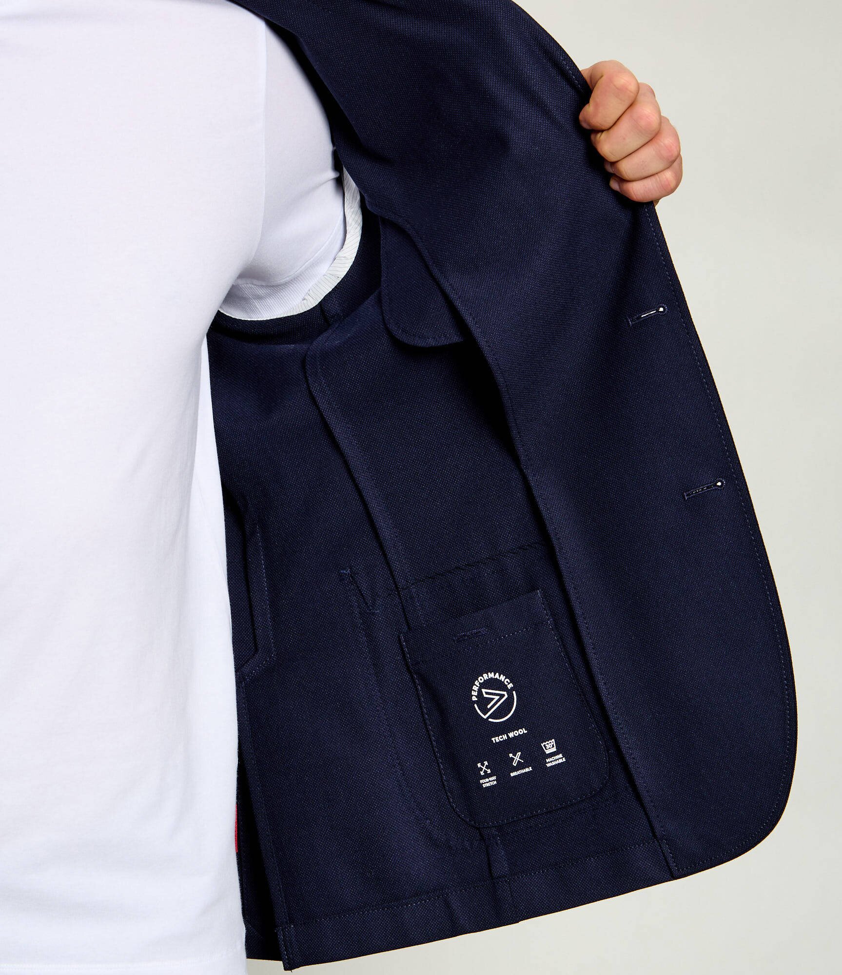 BOSS Black Sacou P-Hanry-WG-253 | Slim Fit cu adaos de lână
