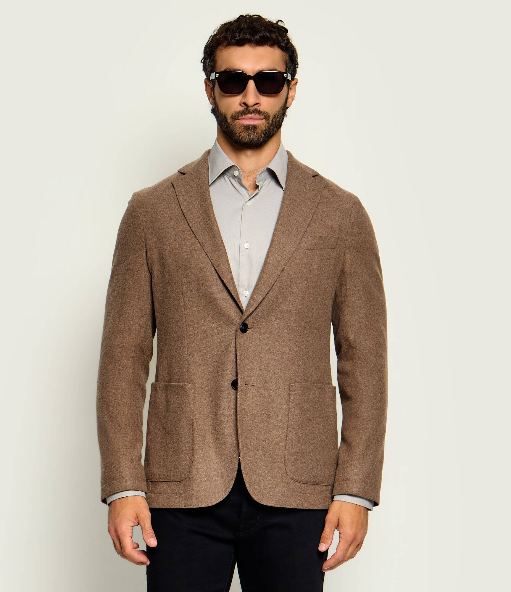 BOSS Black Sacou P-Hanry-WG-264 | Slim Fit cu adaos de lână