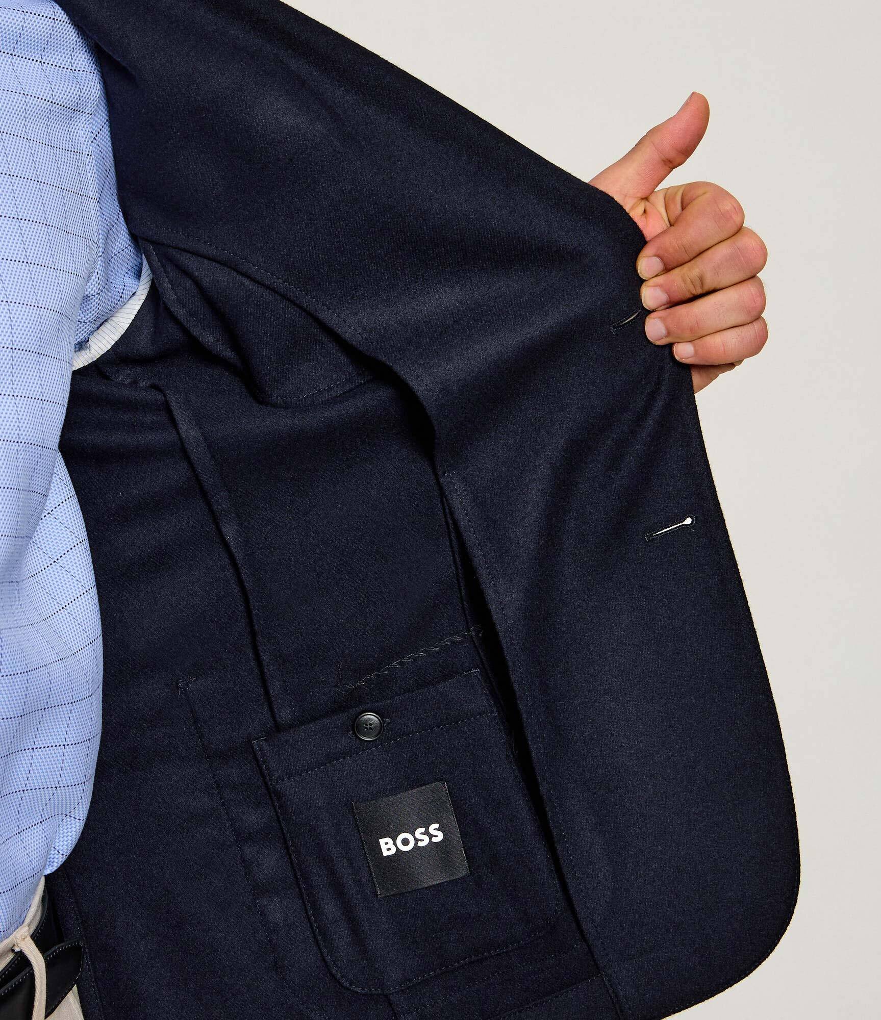 BOSS Black Sacou P-Hanry-WG-264 | Slim Fit cu adaos de lână