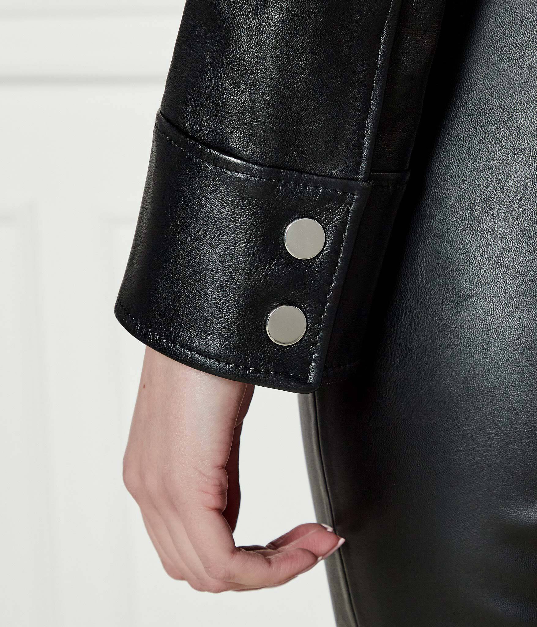 BOSS Black Skórzana kurtka Sadenita | Regular Fit