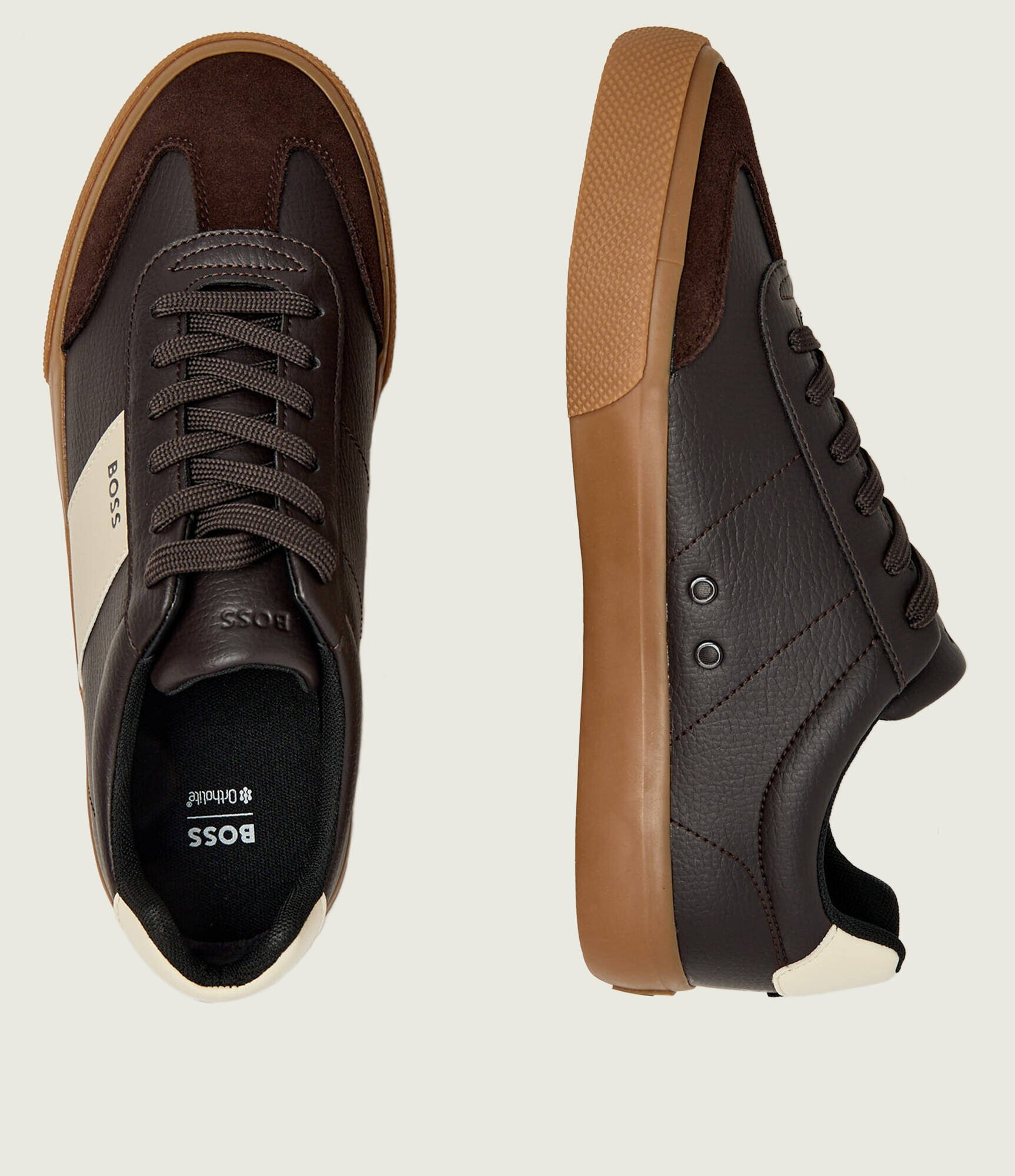 BOSS Black Sneakers Aiden_Tenn_sdgpup | piele întoarsă