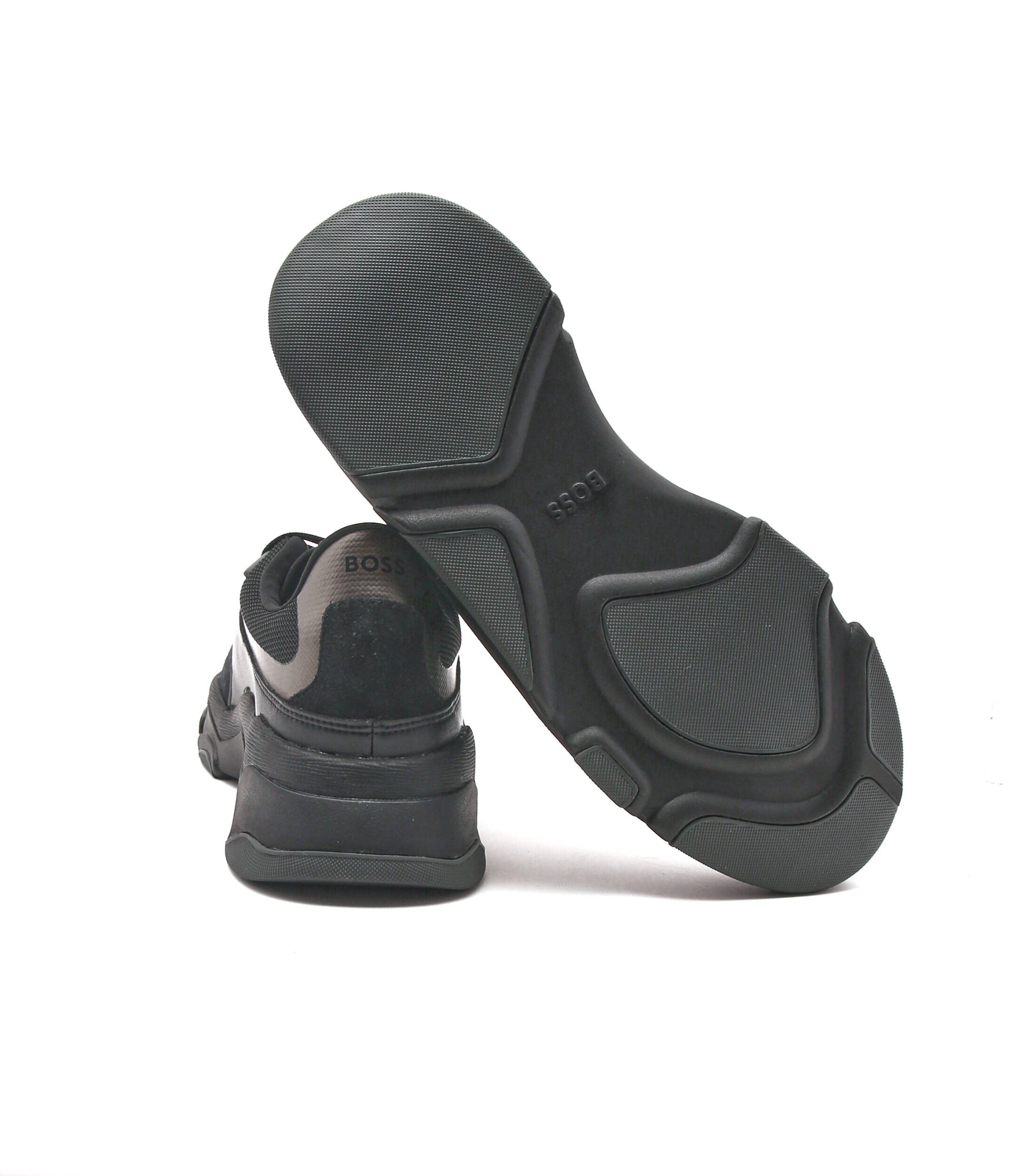 BOSS Black Sneakers Asher_Runn_mx cu adaos de piele