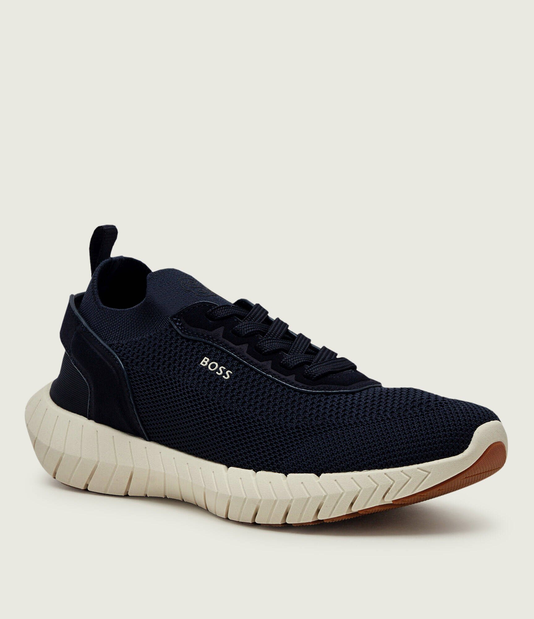 BOSS Black Sneakers BOSS-MOTION_Slon_kns | piele întoarsă