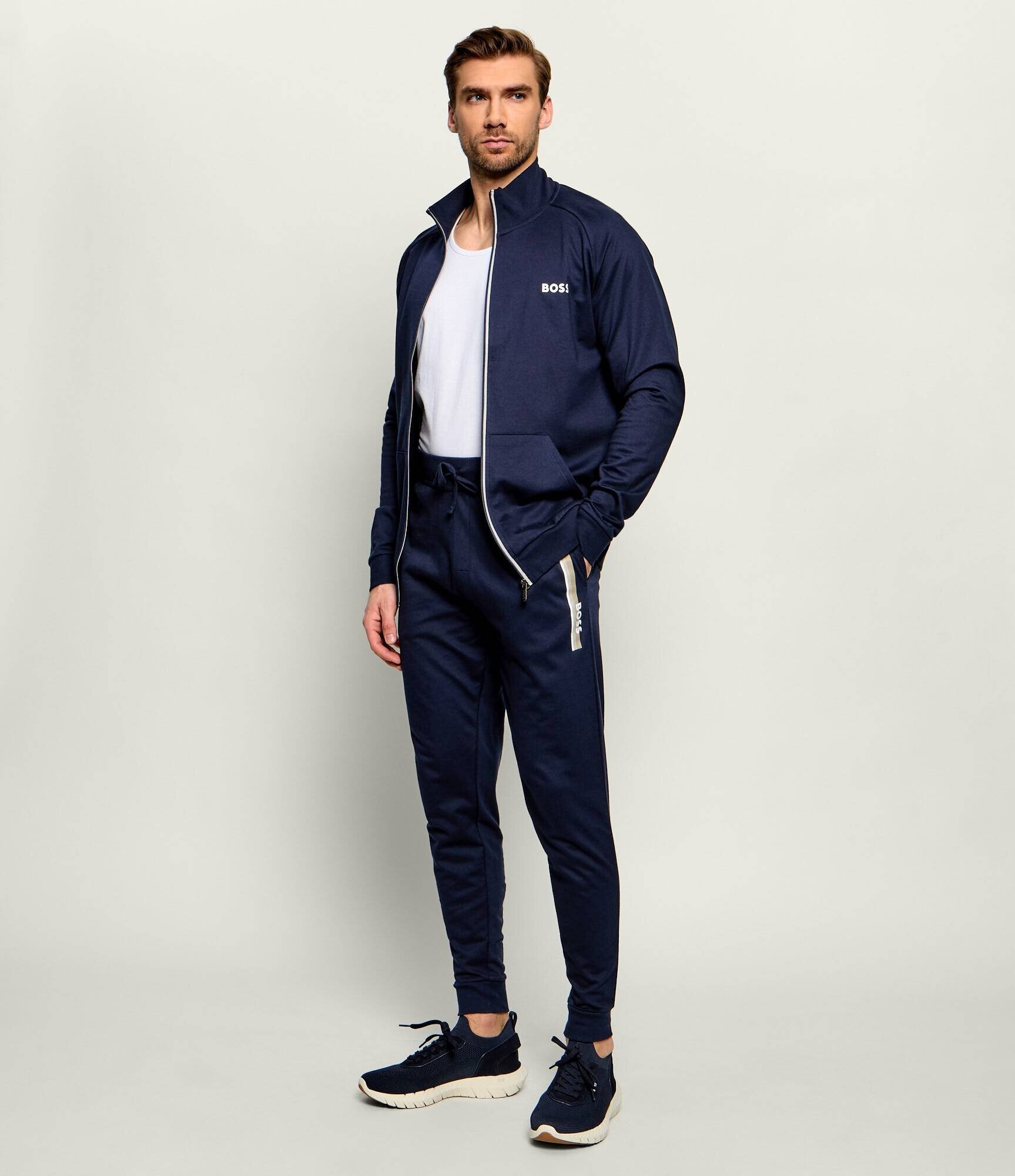 BOSS Black Sneakers BOSS-MOTION_Slon_kns | piele întoarsă
