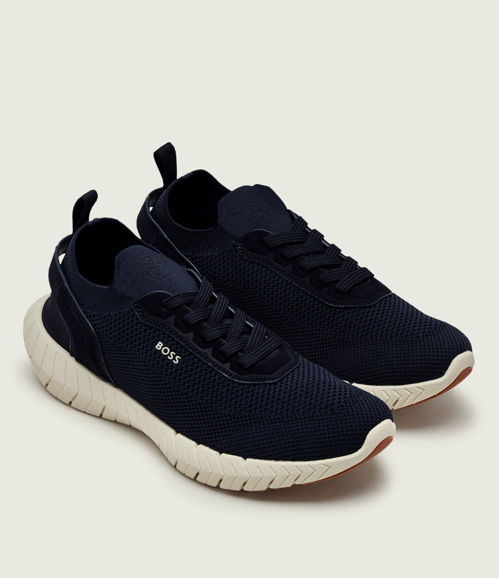 BOSS Black Sneakers BOSS-MOTION_Slon_kns | piele întoarsă