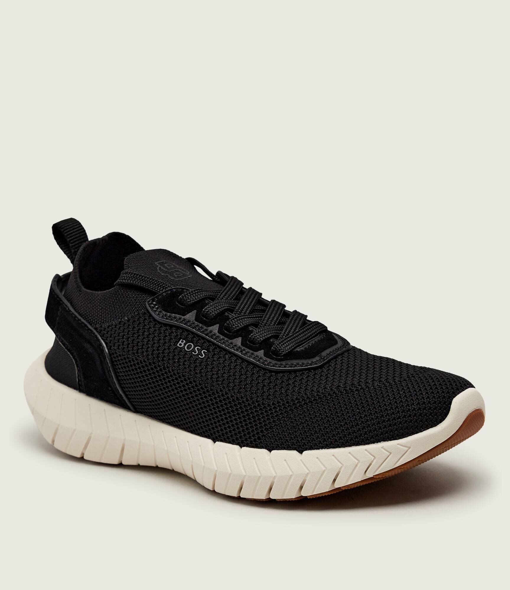 BOSS Black Sneakers Boss-Motion_Slon_kns | piele întoarsă