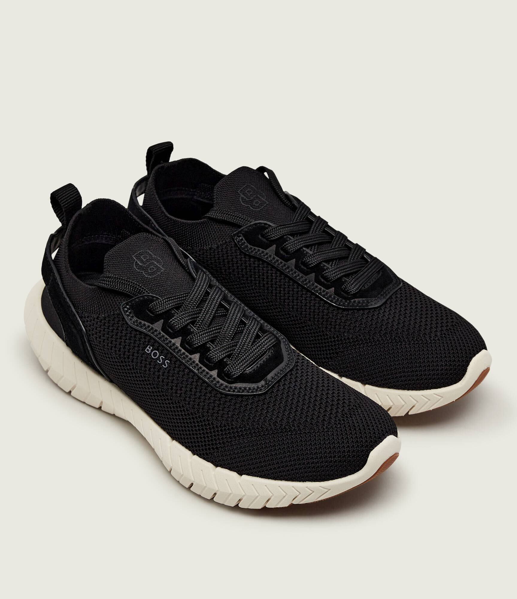 BOSS Black Sneakers Boss-Motion_Slon_kns | piele întoarsă