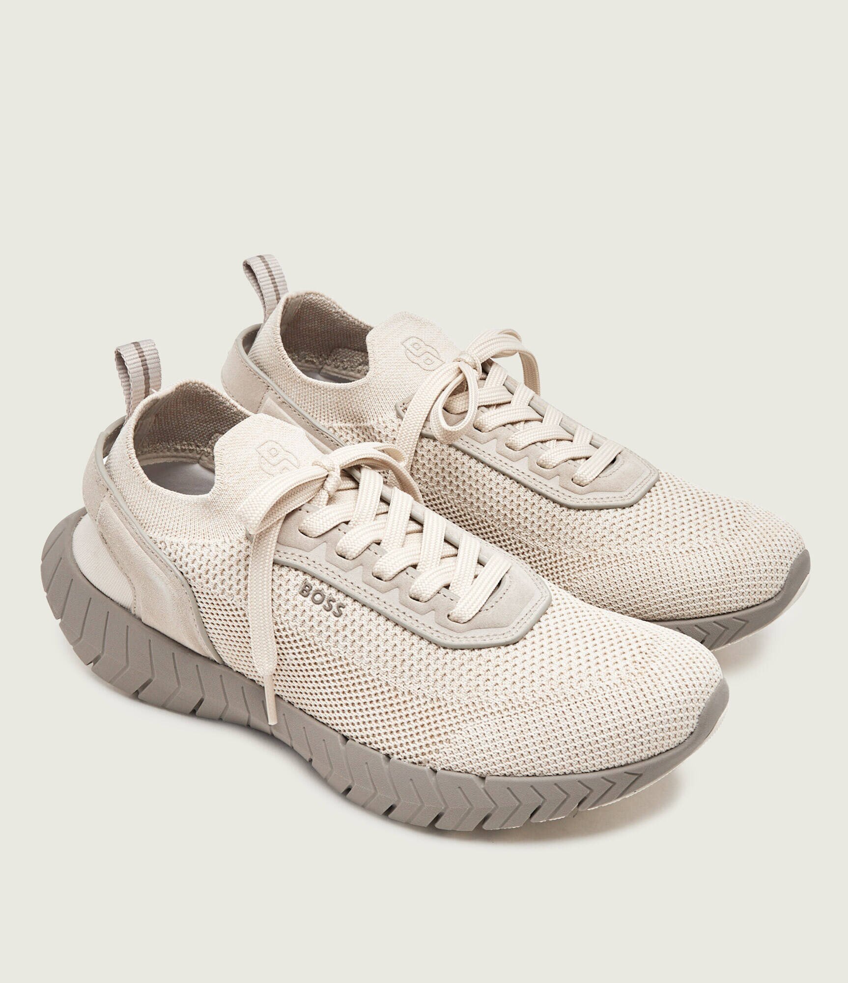 BOSS Black Sneakers BOSS-MOTION_Slon_kns | piele întoarsă